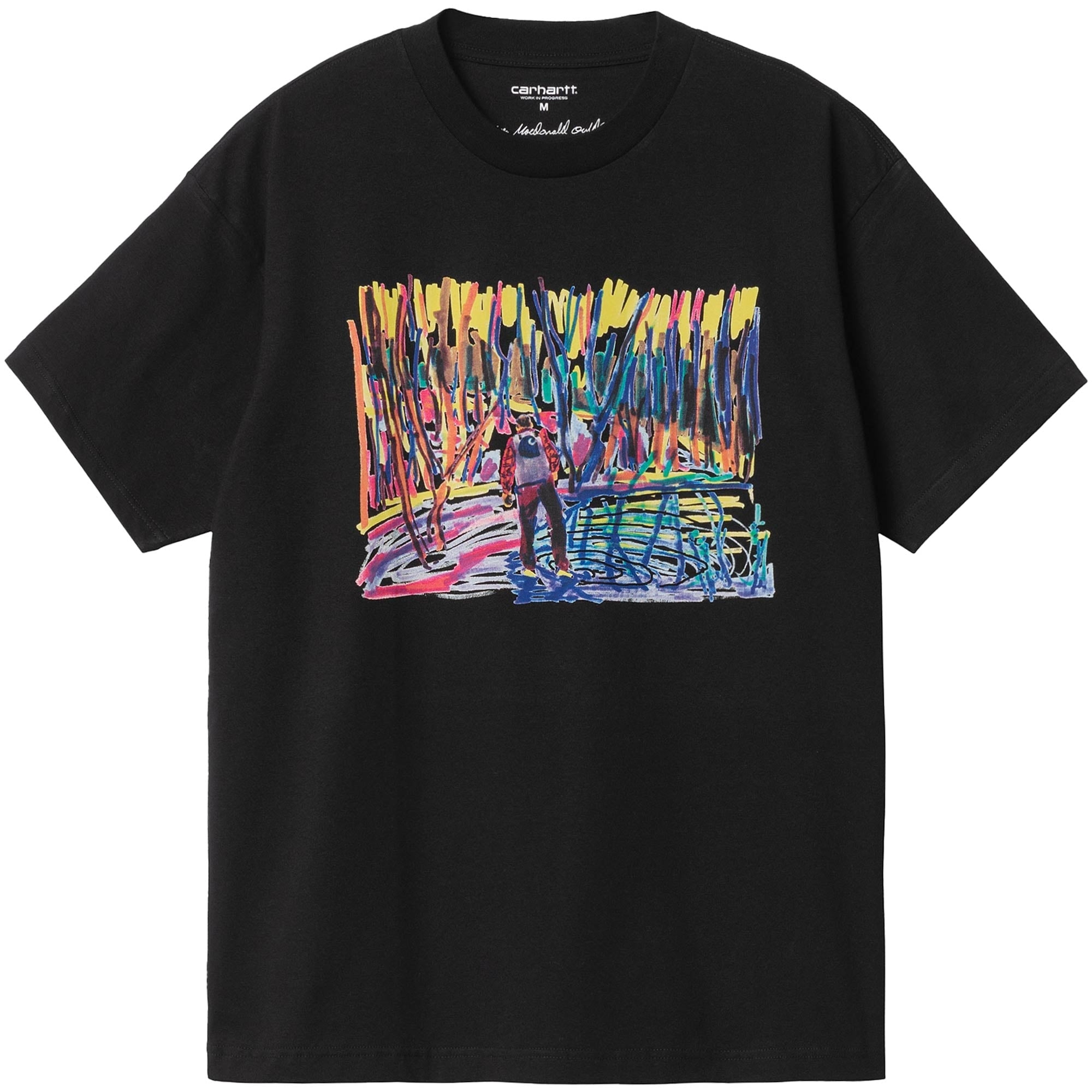 Carhartt WIP Short Sleeve Ollie Mac Icy Lake T-Shirt - Black
