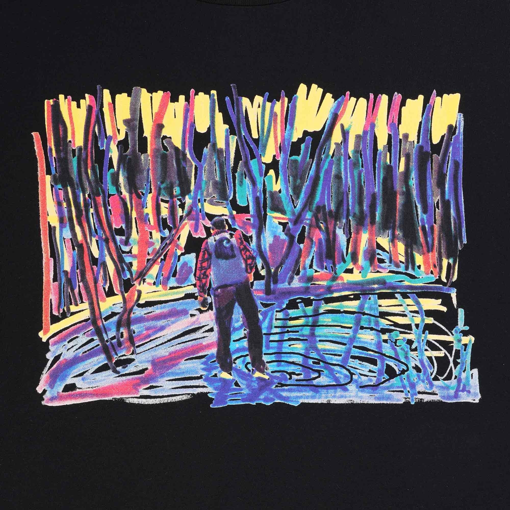 Carhartt WIP Short Sleeve Ollie Mac Icy Lake T-Shirt - Black
