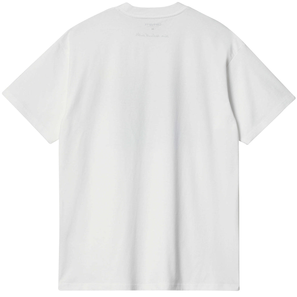 Carhartt WIP Short Sleeve Ollie Mac Icy Lake T-Shirt - White