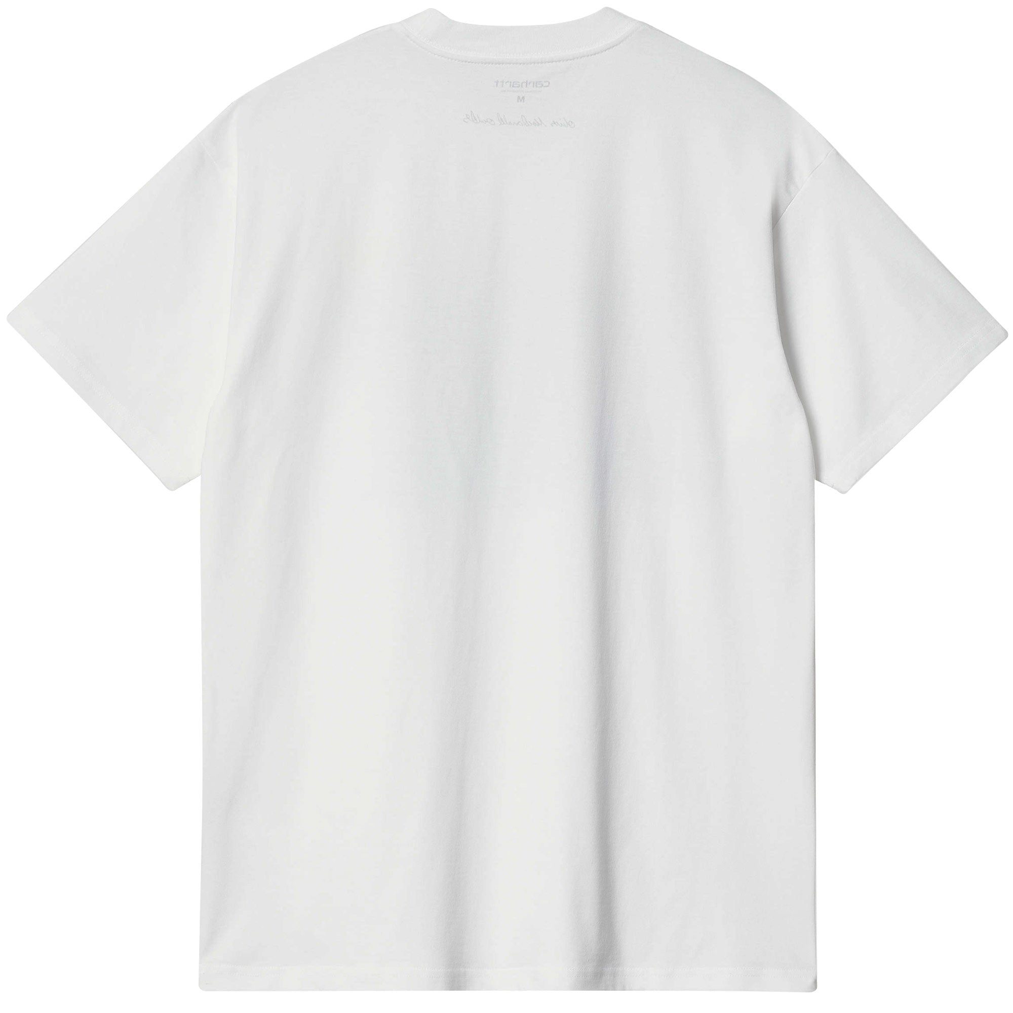 Carhartt WIP Short Sleeve Ollie Mac Icy Lake T-Shirt - White