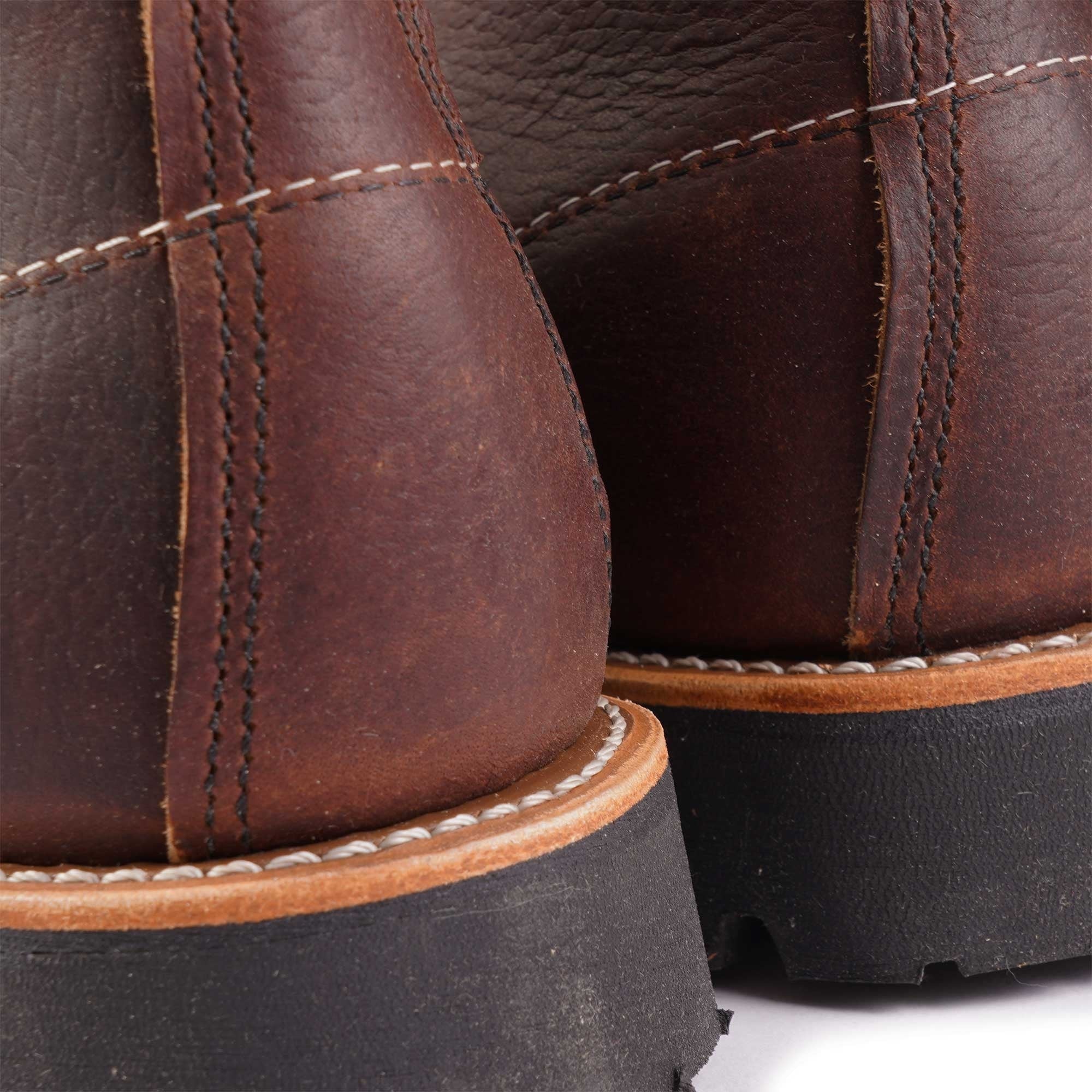 Red Wing Roughneck Moc Toe Work Boots - Brown