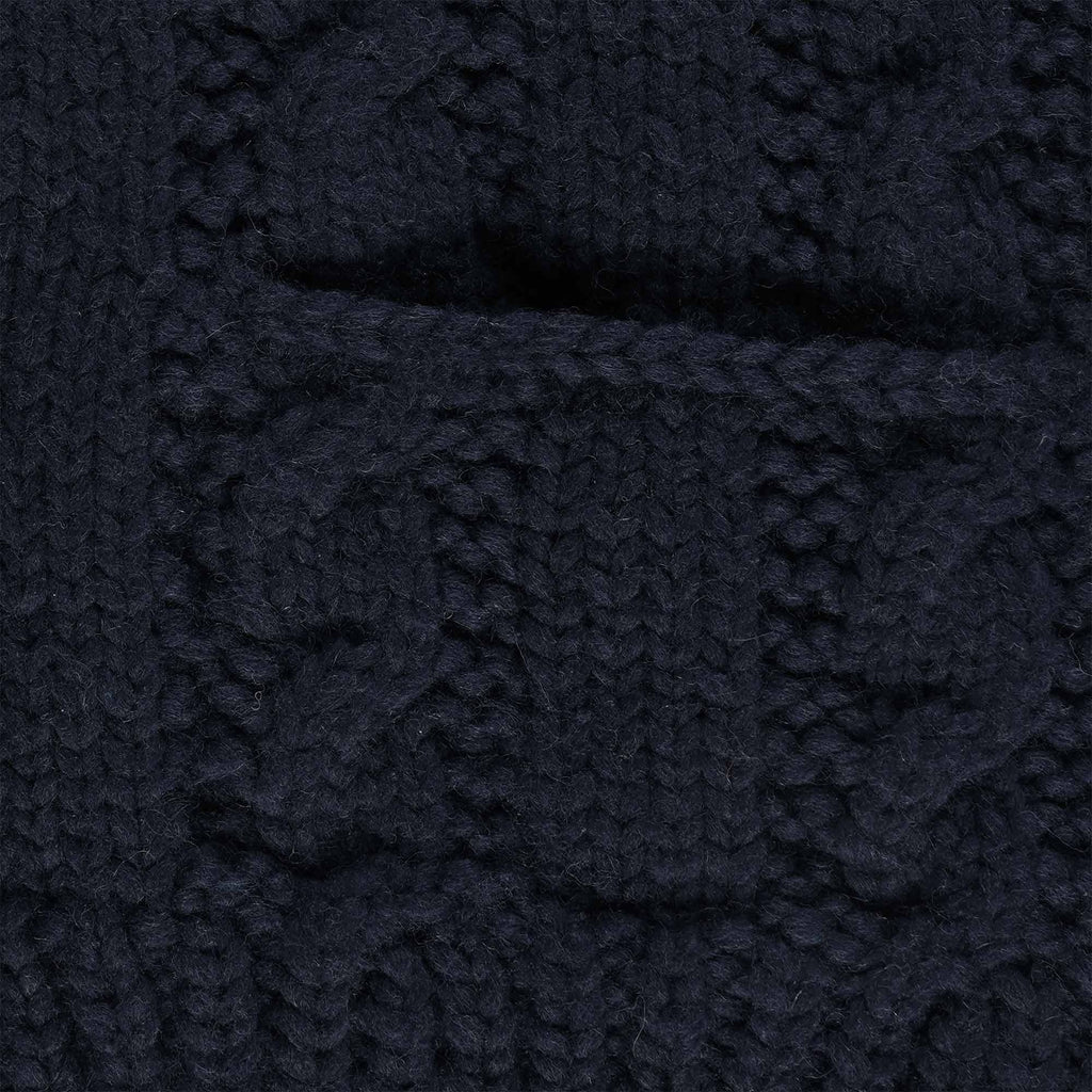 Faiz TS Fisherman Hand Knitted Cardigan - Ink and Grey