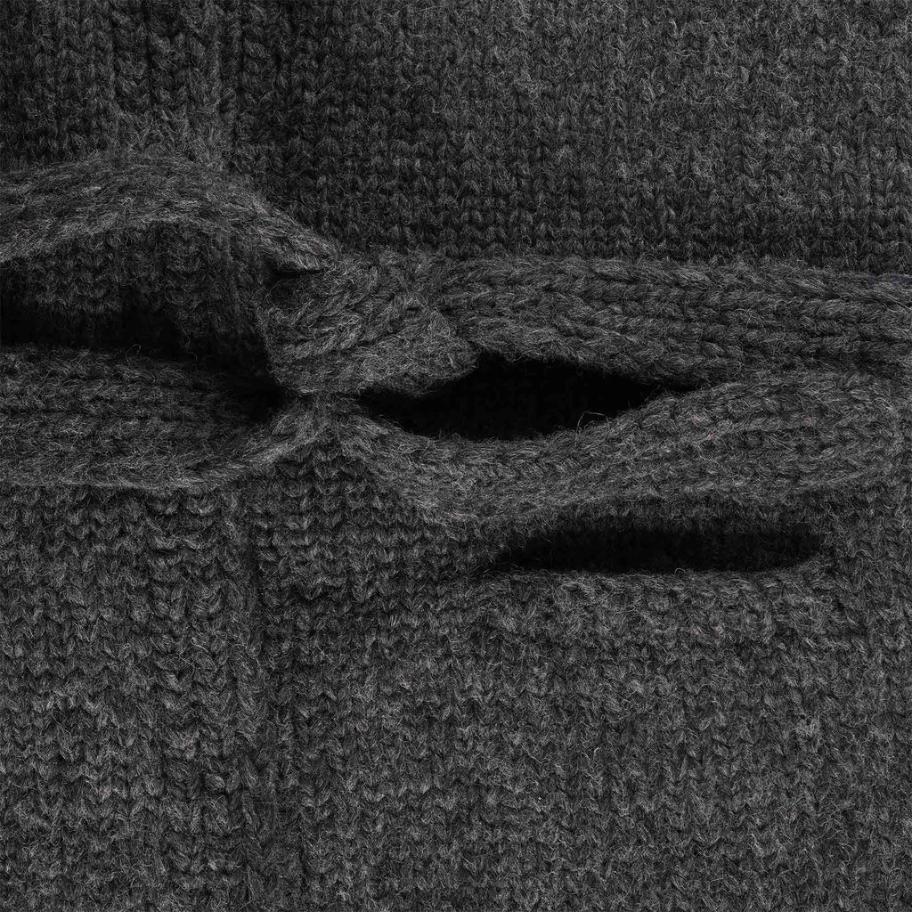 Faiz TS Heavy Weight Hand Knitted  Kyoto Robe - Grey