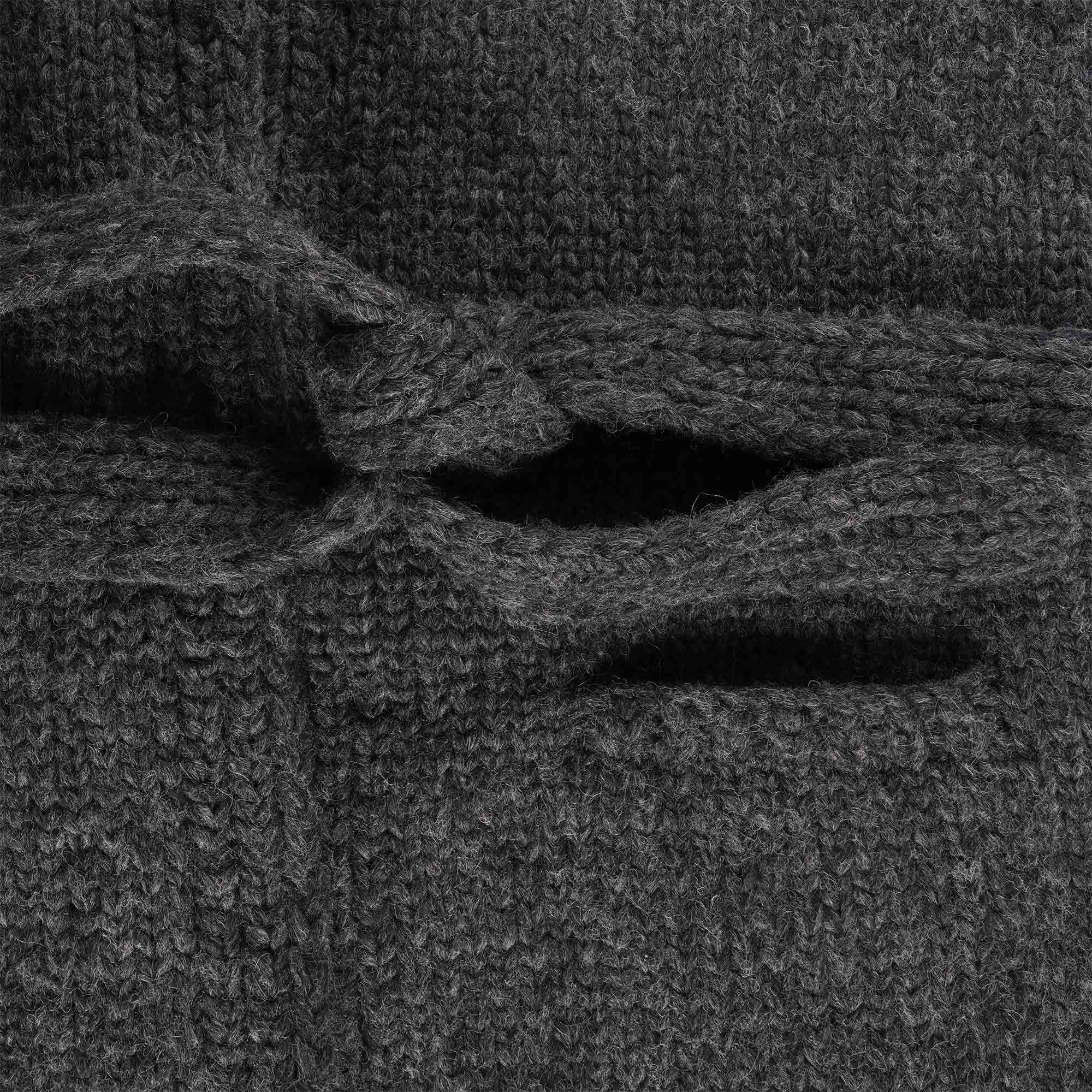 Faiz TS Heavy Weight Hand Knitted  Kyoto Robe - Grey