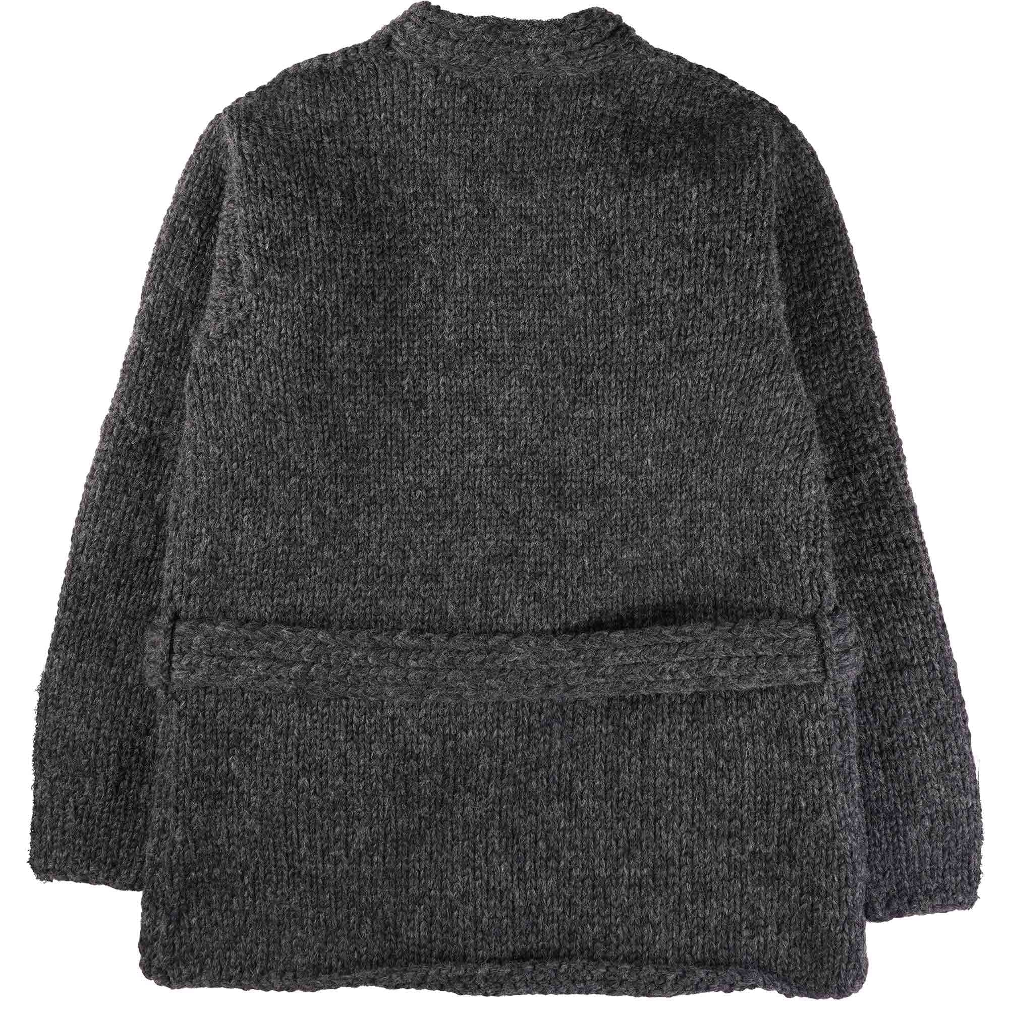 Faiz TS Heavy Weight Hand Knitted  Kyoto Robe - Grey