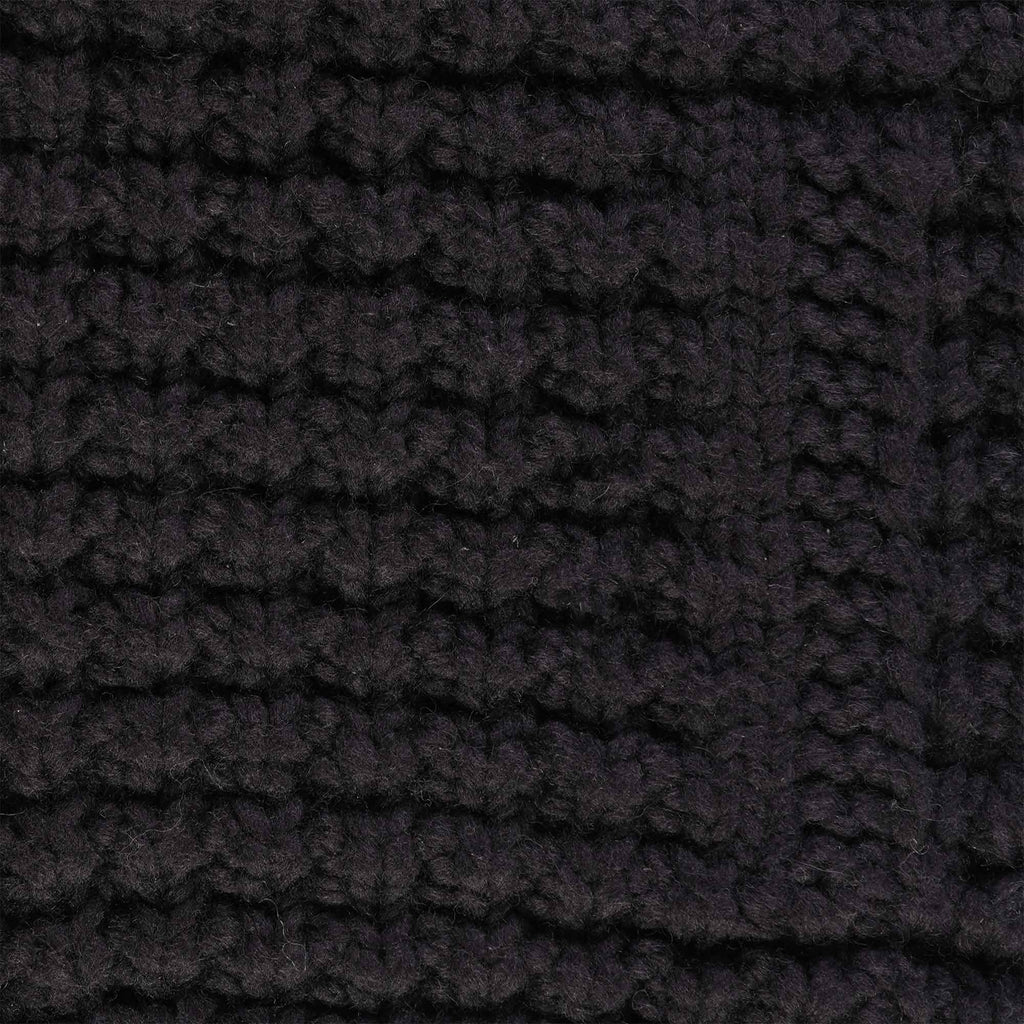 Faiz TS Hand Knitted Waffle Oxford Cowichan - Black