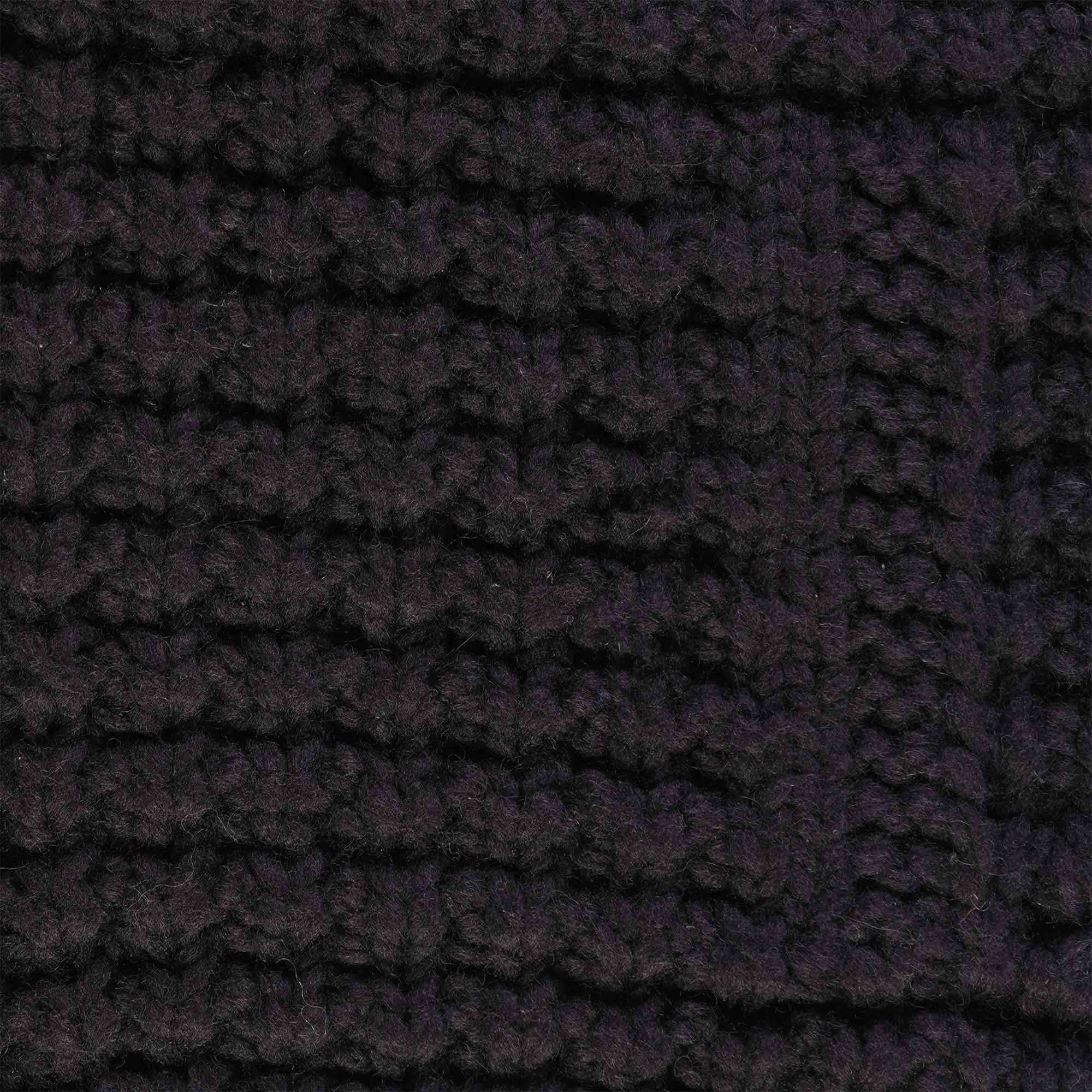 Faiz TS Hand Knitted Waffle Oxford Cowichan - Black
