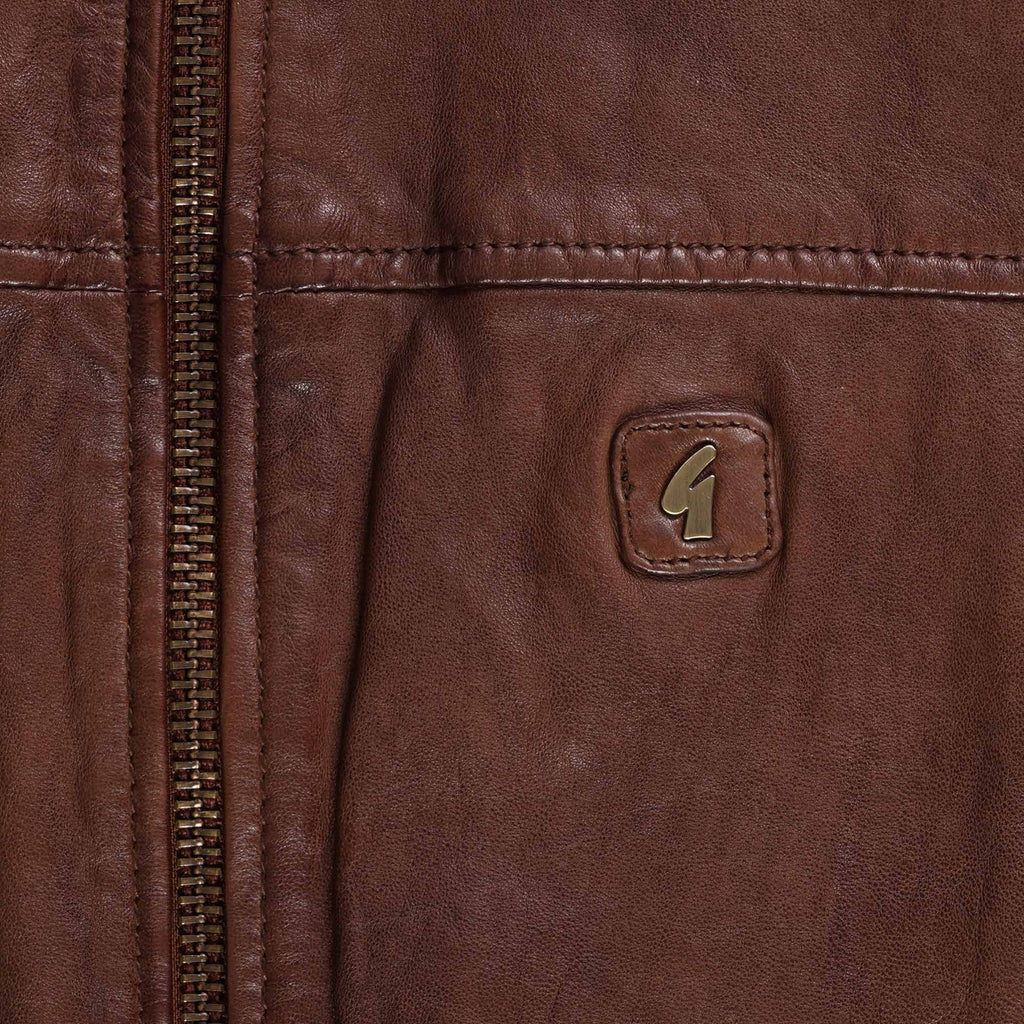 Gabicci Vintage Leather Jacket - Desert