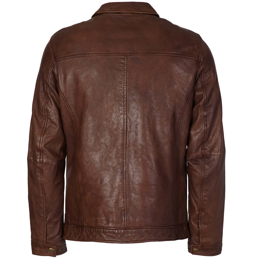 Gabicci Vintage Leather Jacket - Desert