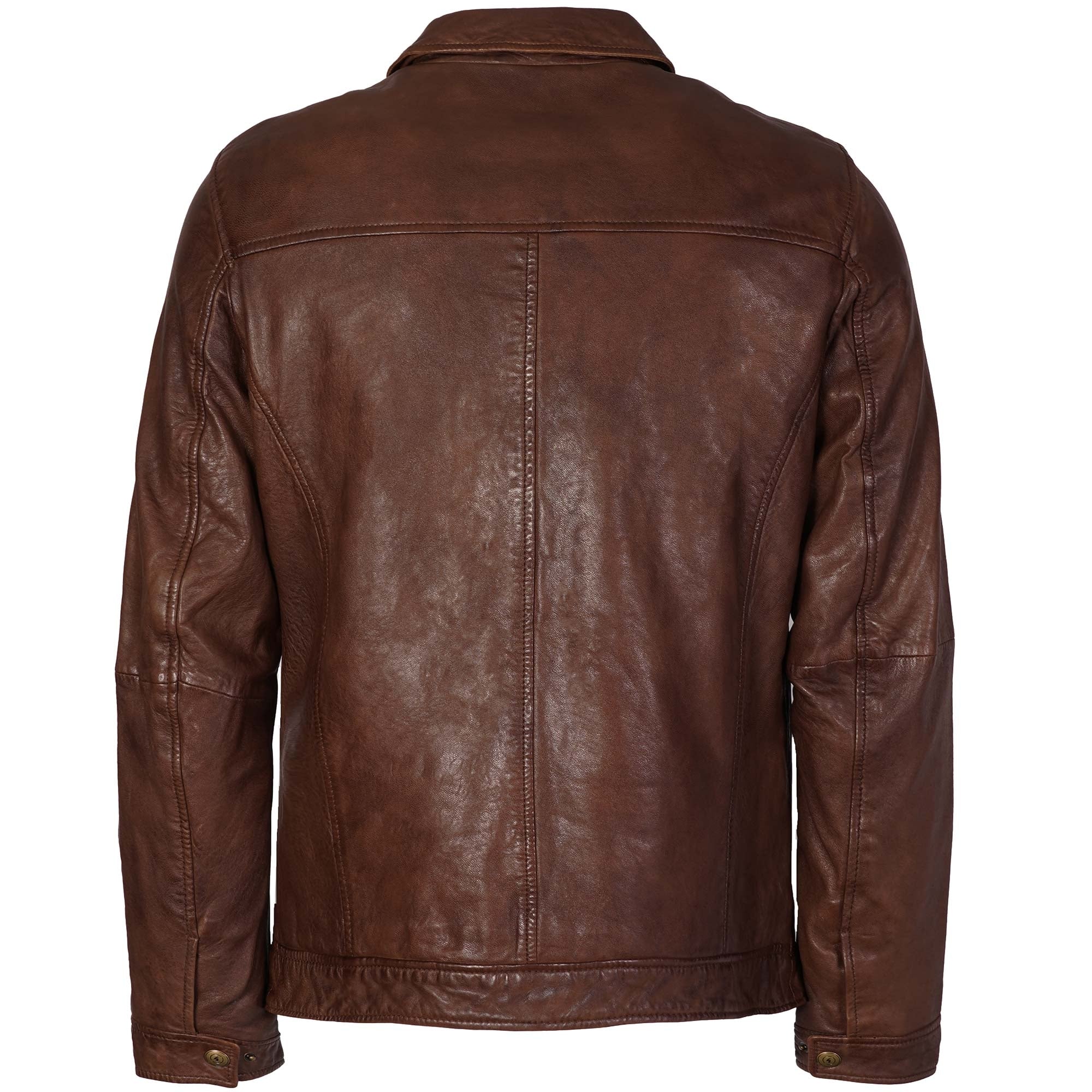 Gabicci Vintage Leather Jacket - Desert
