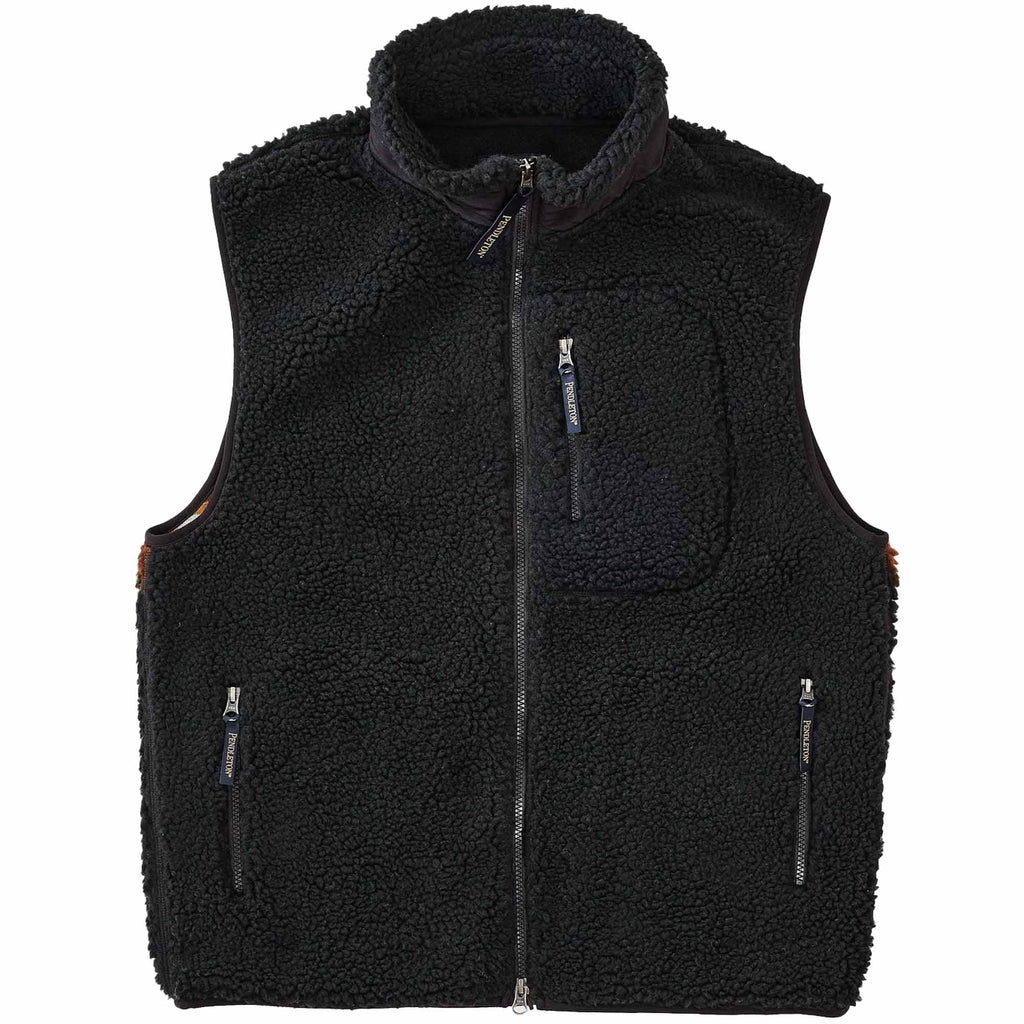 Pendleton Woolen Mills Unisex Boa Stand Vest - Black