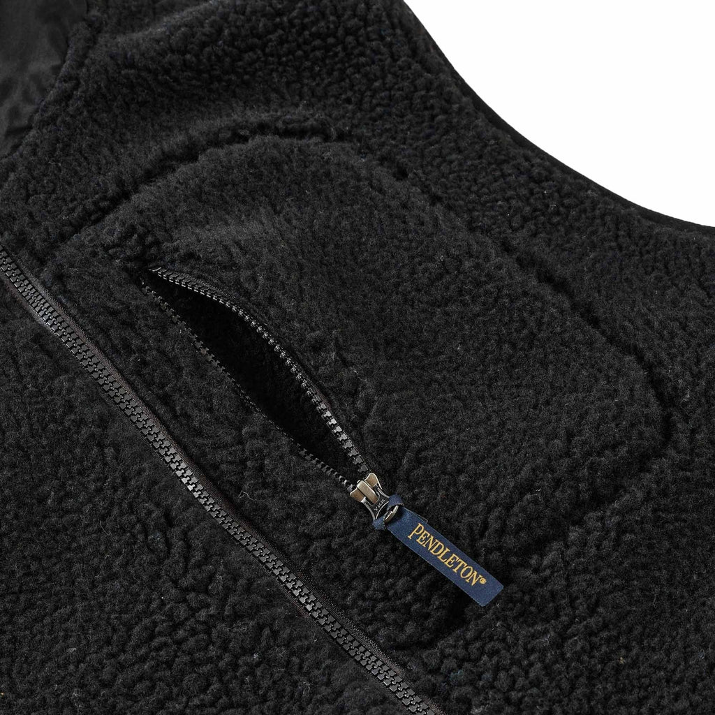 Pendleton Woolen Mills Unisex Boa Stand Vest - Black