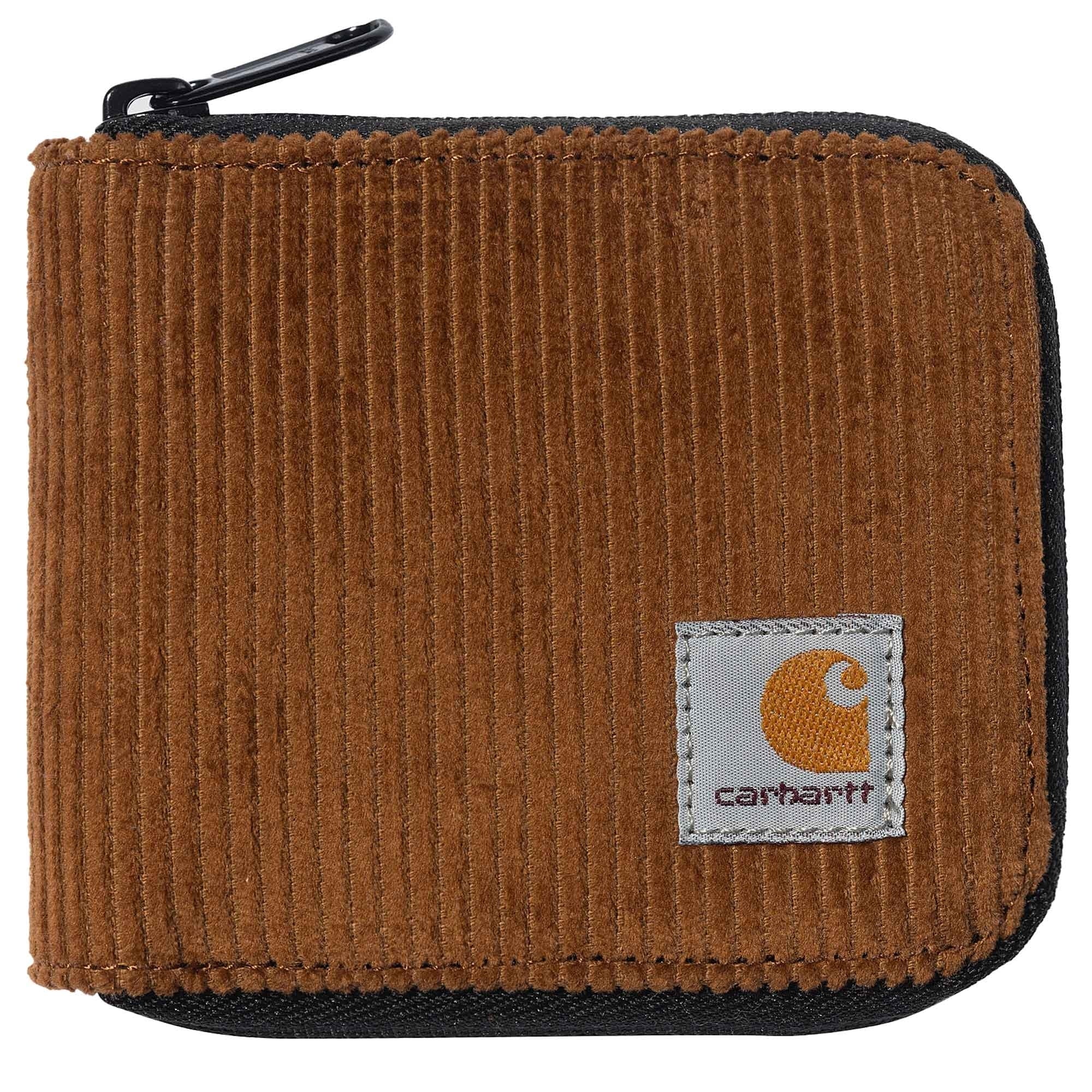 Carhartt WIP Flint Zip Wallet - Deep Brown