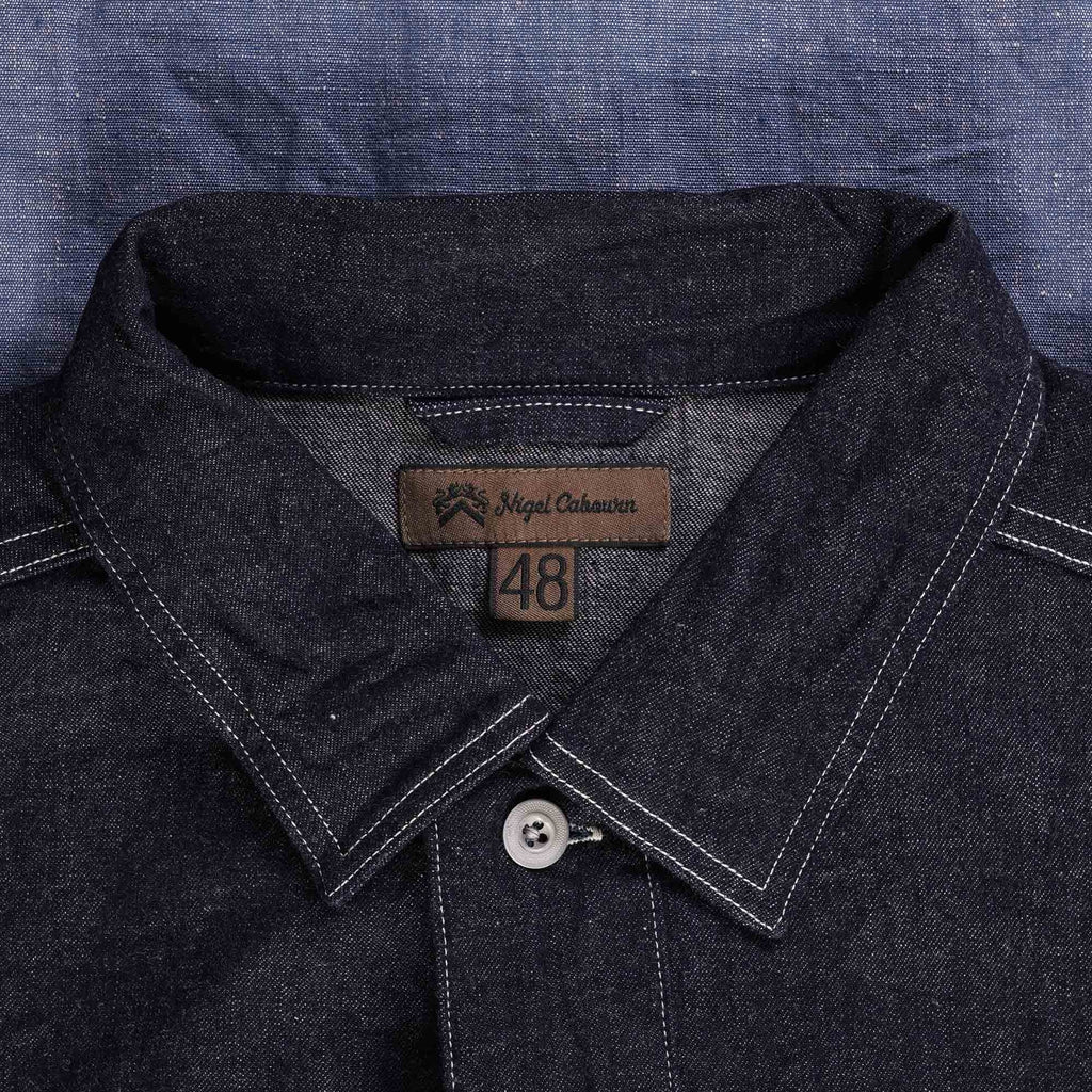 Nigel Cabourn Utility Shirt Type 2 10oz Denim - Indigo
