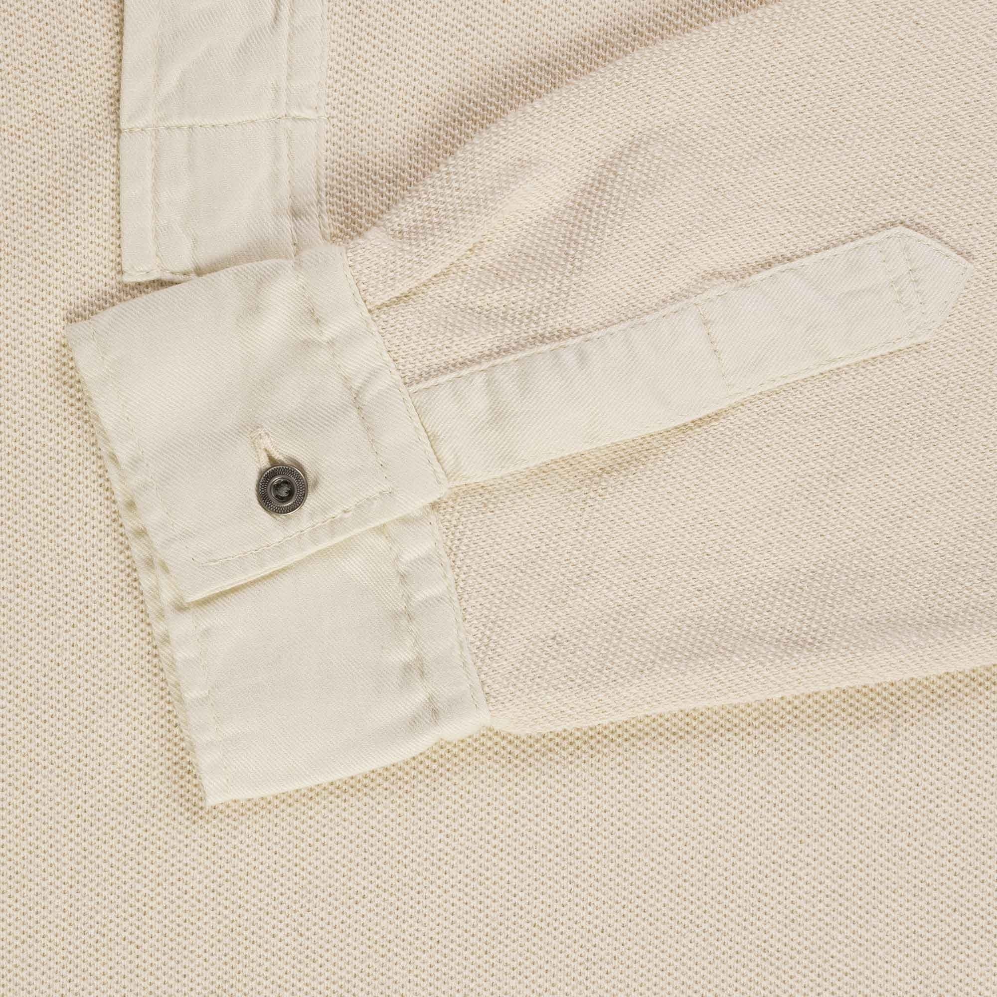 Nigel Cabourn Henley Long Sleeve Shirt - Ivory