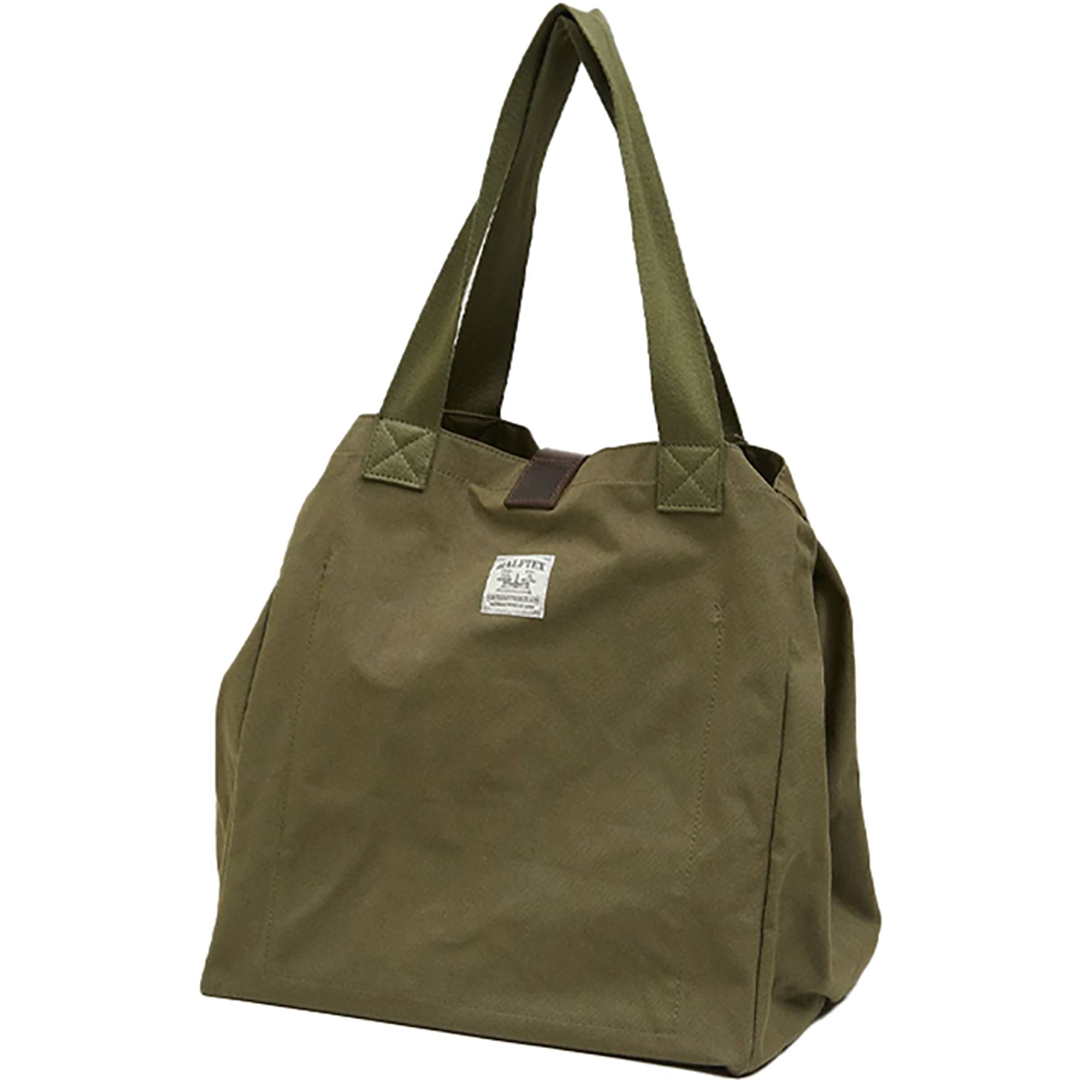 Nigel Cabourn Bucket Bag Halftex Peat Label - Dark Green