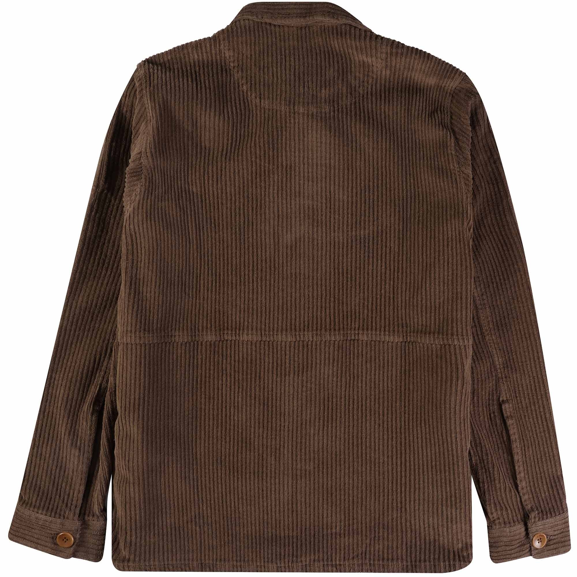Pompeii Corduroy Long Sleeve Shirt - Brown