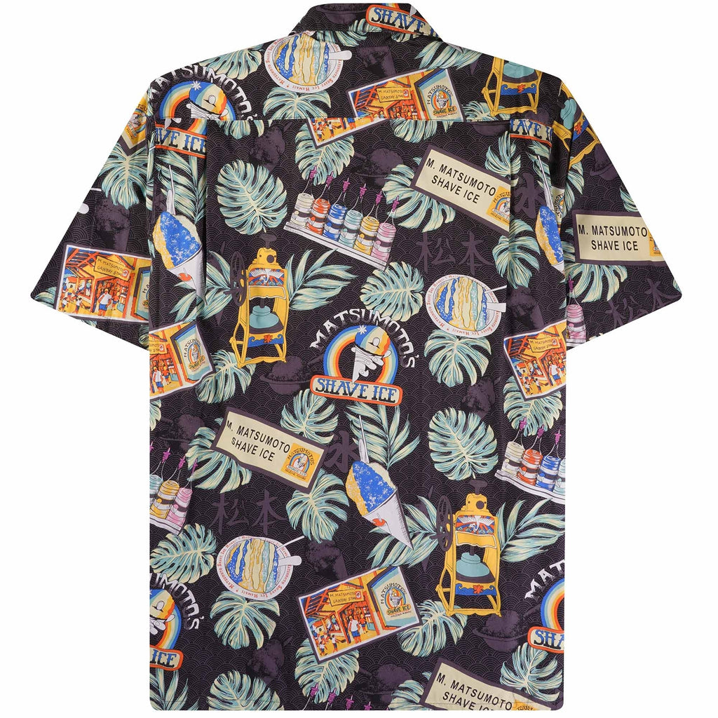 Go Barefoot Convertible-Collar Printed Cotton Shirt - Moto Black