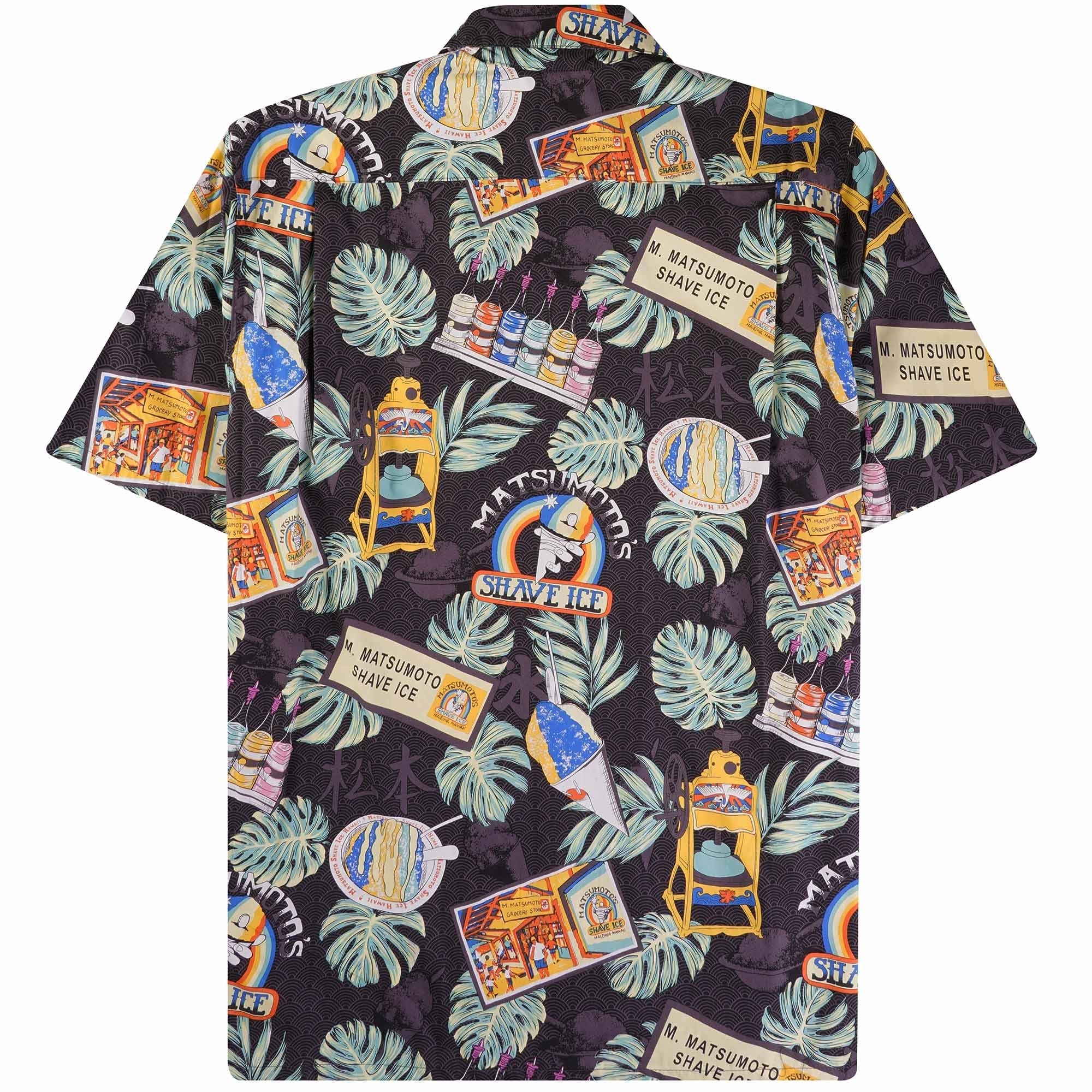 Go Barefoot Convertible-Collar Printed Cotton Shirt - Moto Black