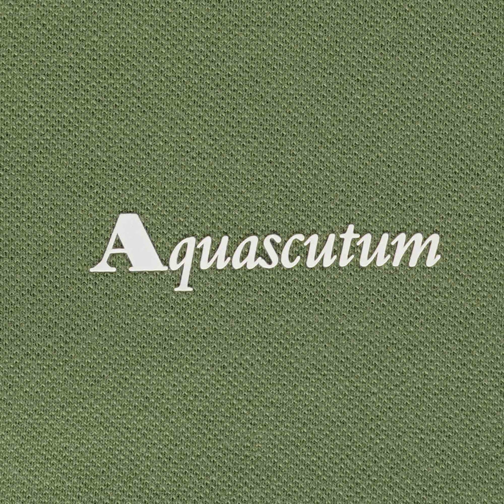 Aquascutum Logo Polo Shirt - Army Green
