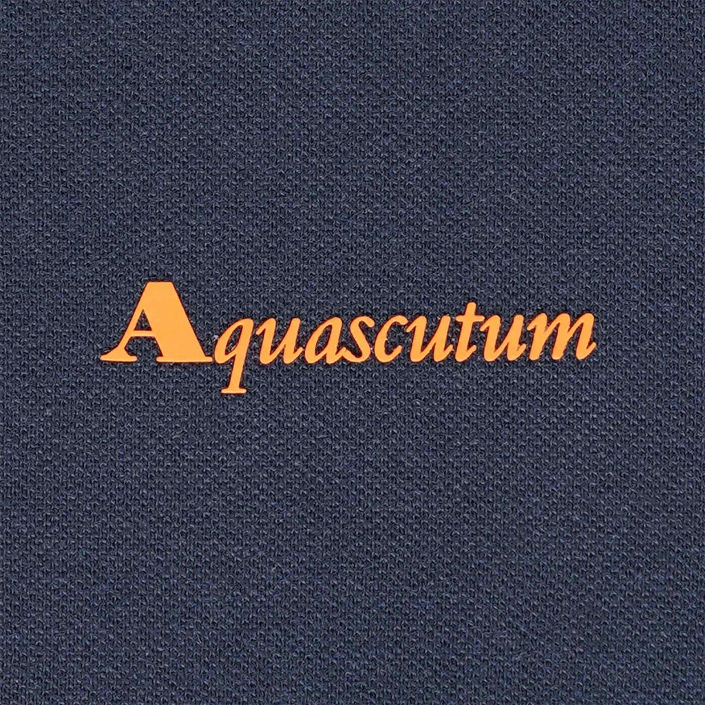 Aquascutum Logo Polo Shirt - Navy