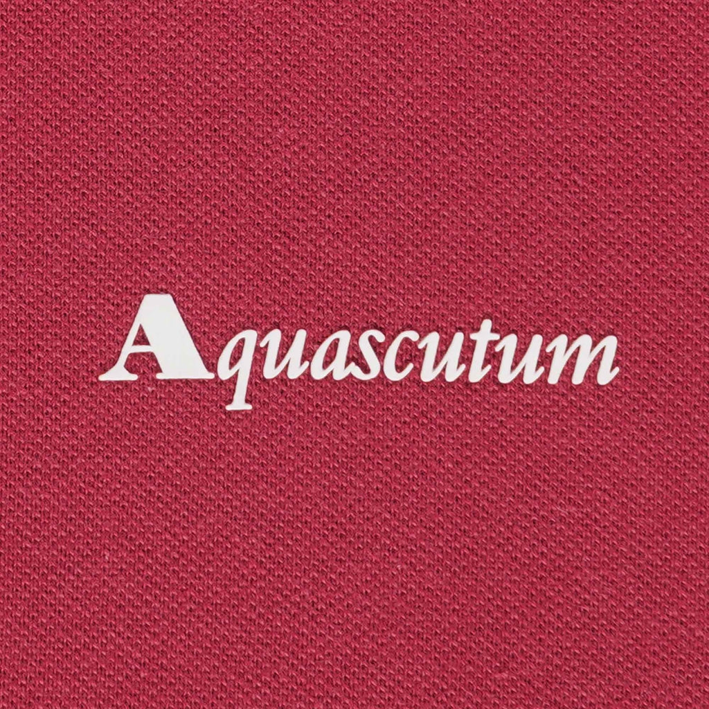 Aquascutum Logo Polo Shirt - Cordovan