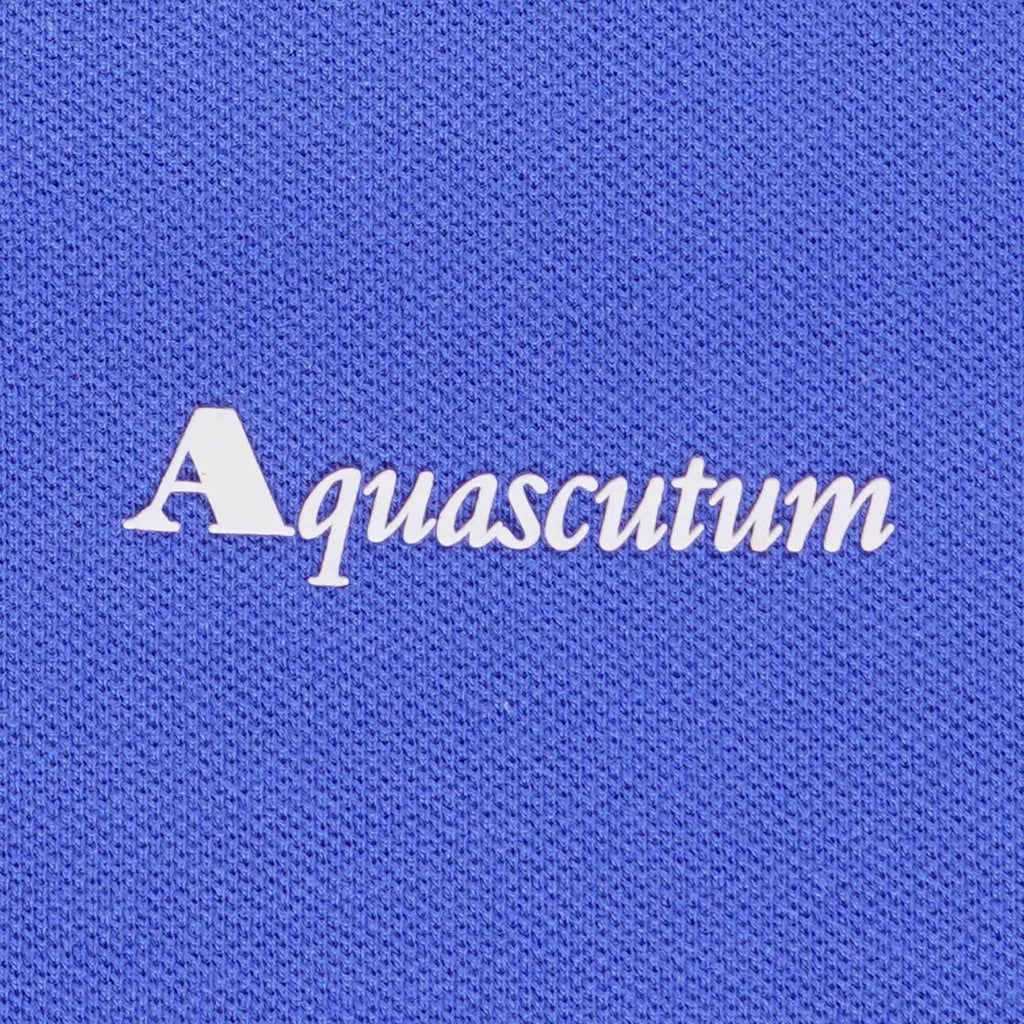 Aquascutum Logo Polo Shirt - Royal Blue