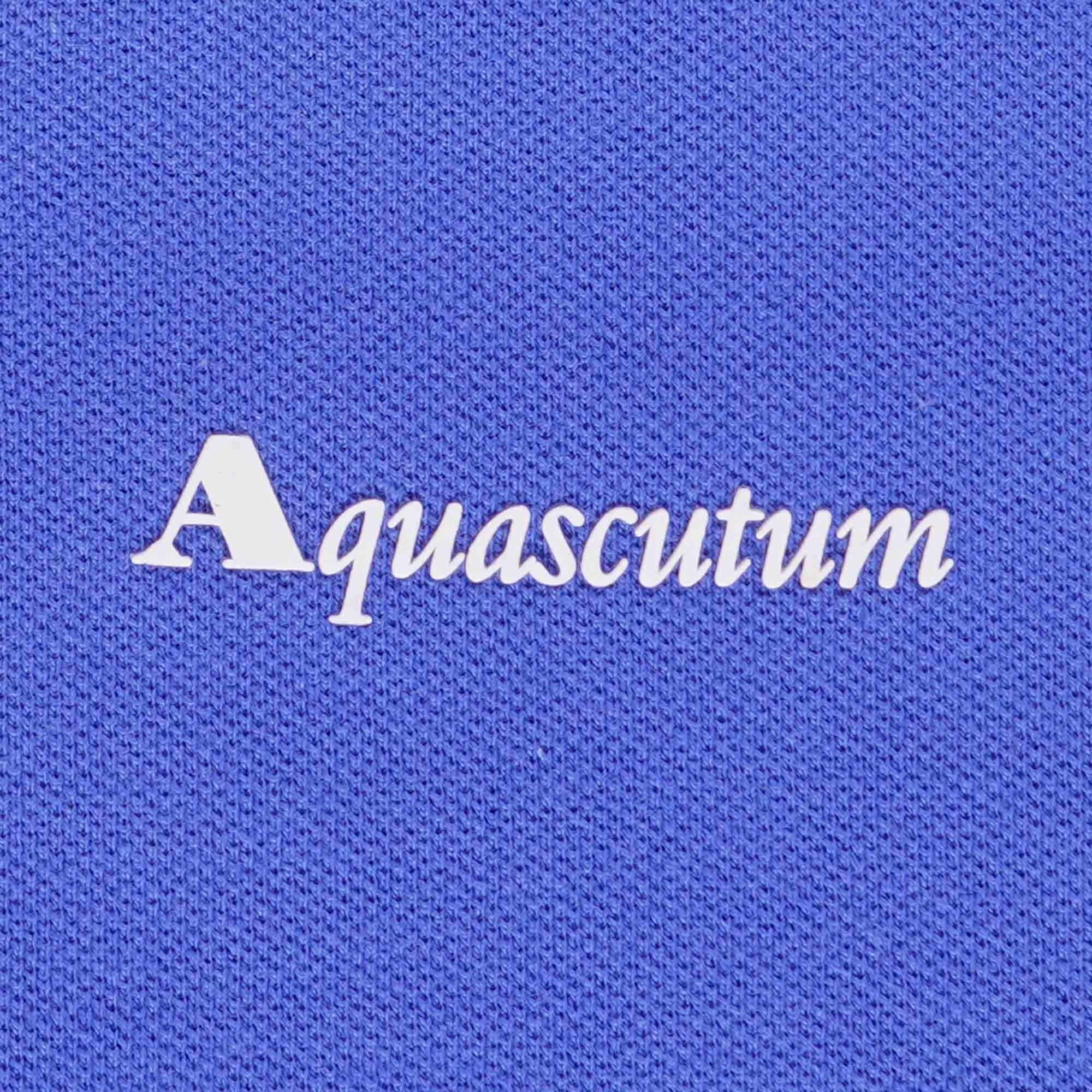 Aquascutum Logo Polo Shirt - Royal Blue