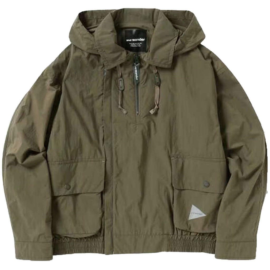 And Wander Water Repellent Light Jacket - Khaki