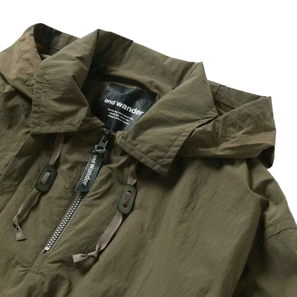 And Wander Water Repellent Light Jacket - Khaki