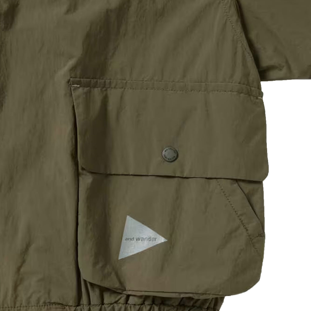 And Wander Water Repellent Light Jacket - Khaki