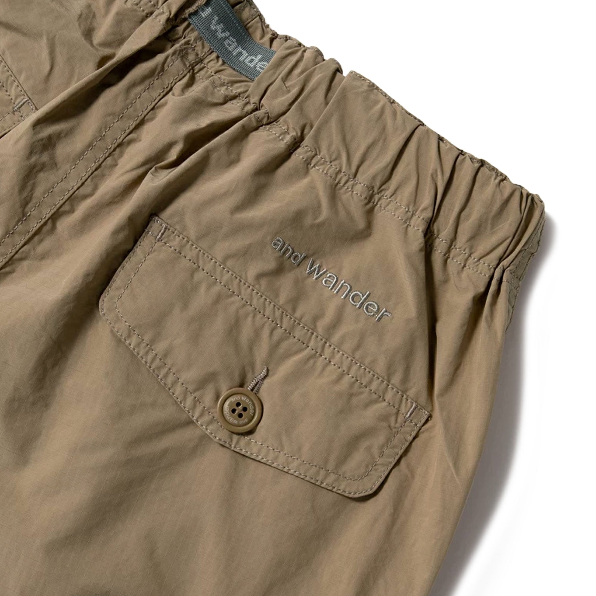 And Wander Oversized Cargo Pants 2 - Beige
