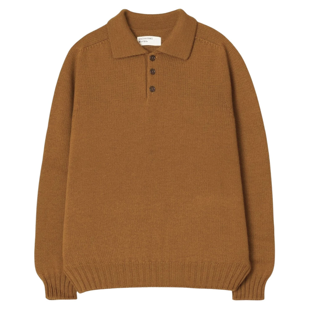 Universal Works Curtis Sweater Shetland Wild - Gold