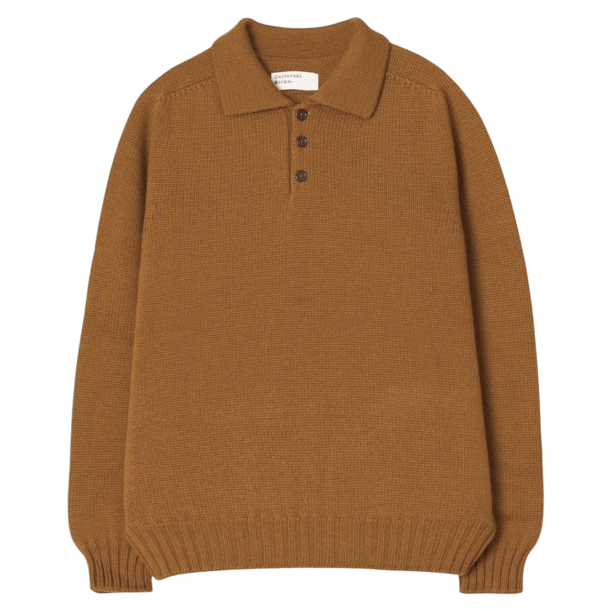 Universal Works Curtis Sweater Shetland Wild - Gold