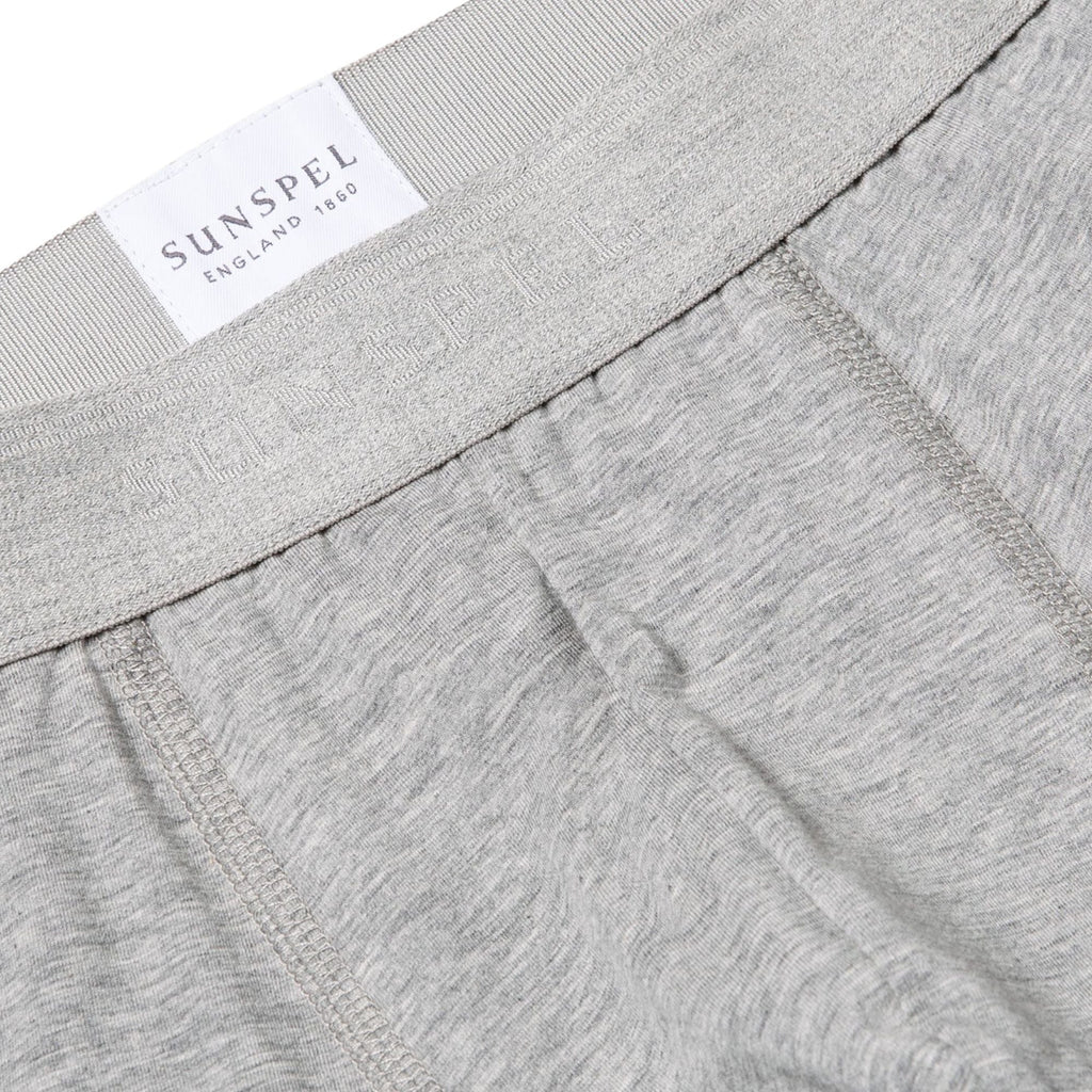 Sunspel Stretch Cotton Boxer Briefs - Grey Melange