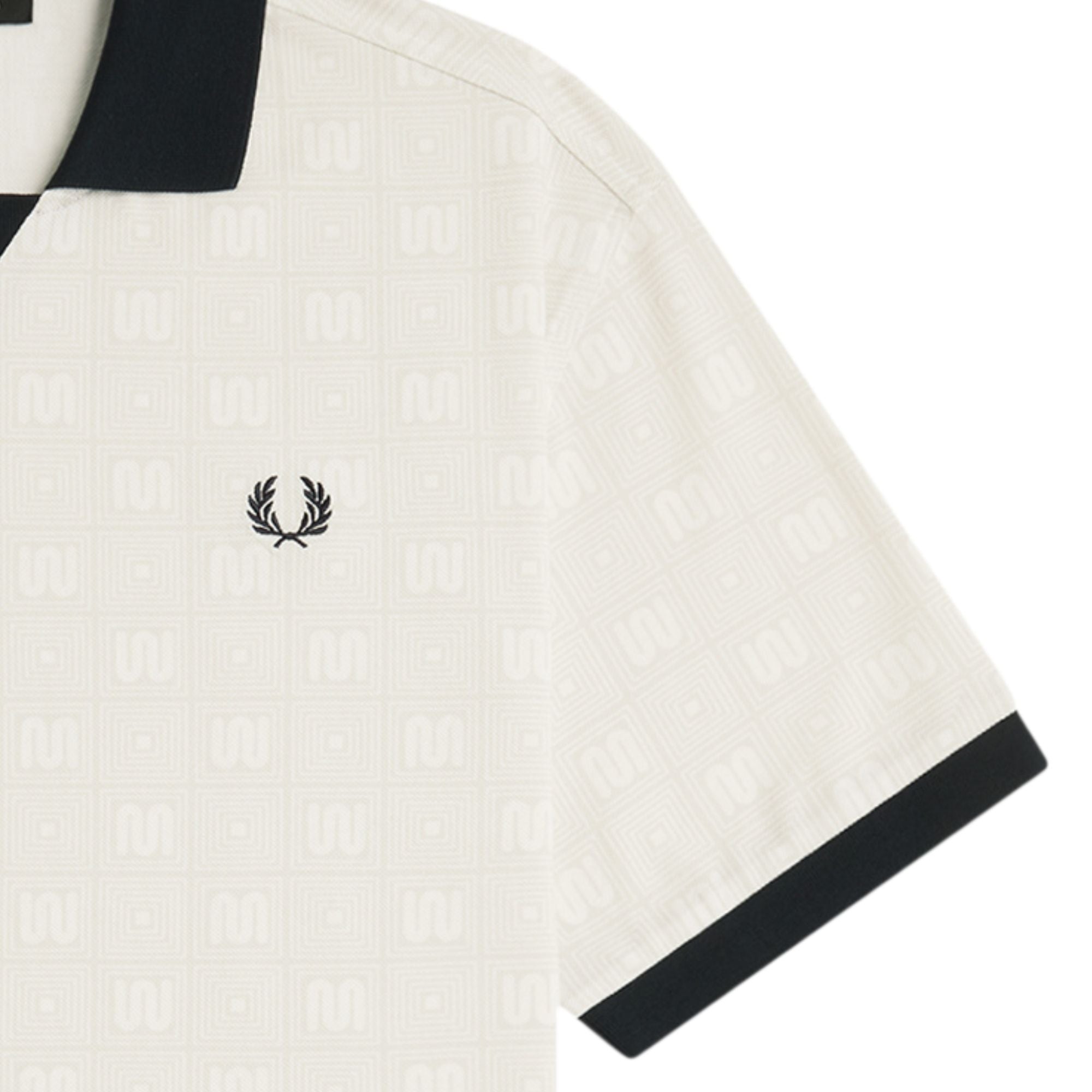 Fred Perry x Meyba Printed Polo Shirt - Ecru