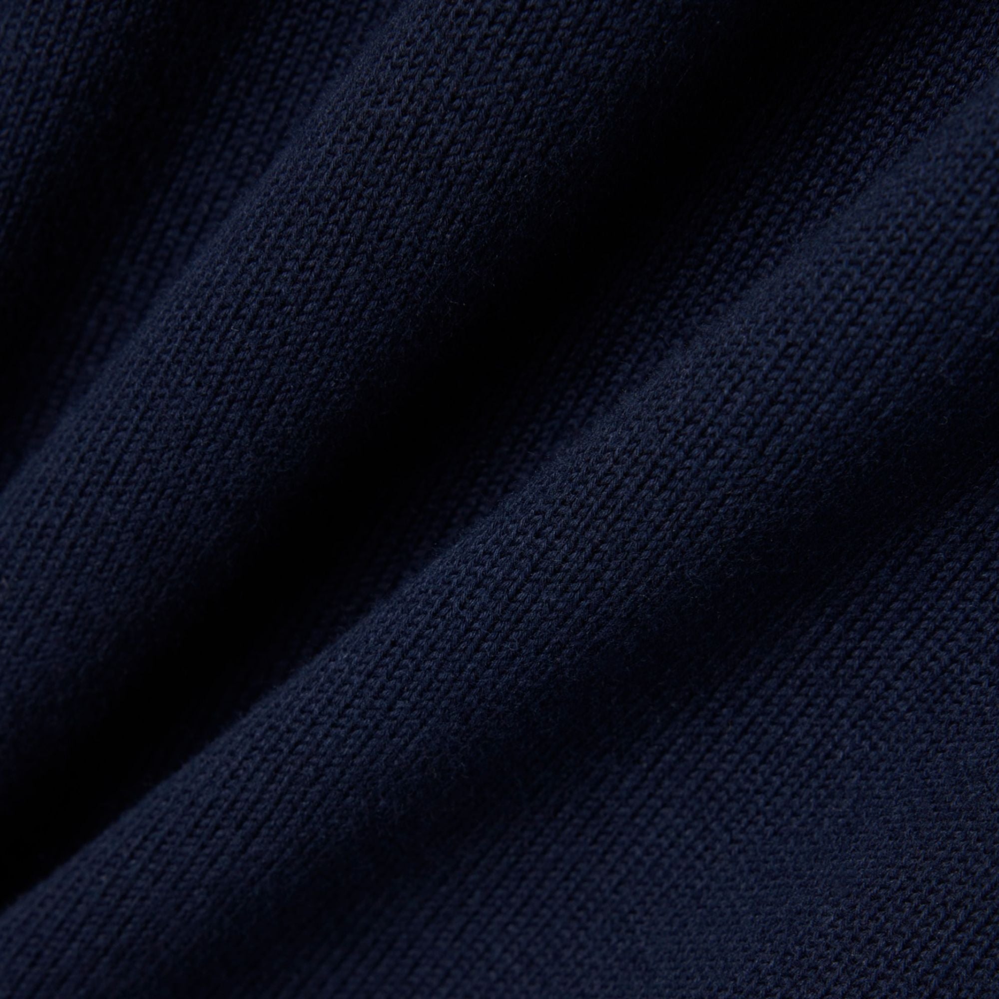 Lacoste Cotton Jersey Roll Neck Sweater - Navy