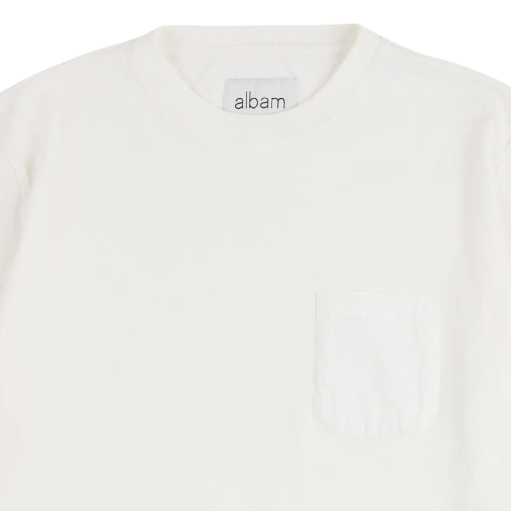 Albam Woven Pocket T-Shirt - White