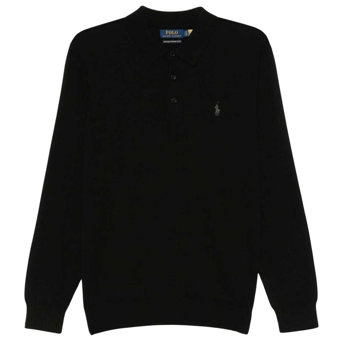 Polo Ralph Lauren Knitted Polo Shirt - Black