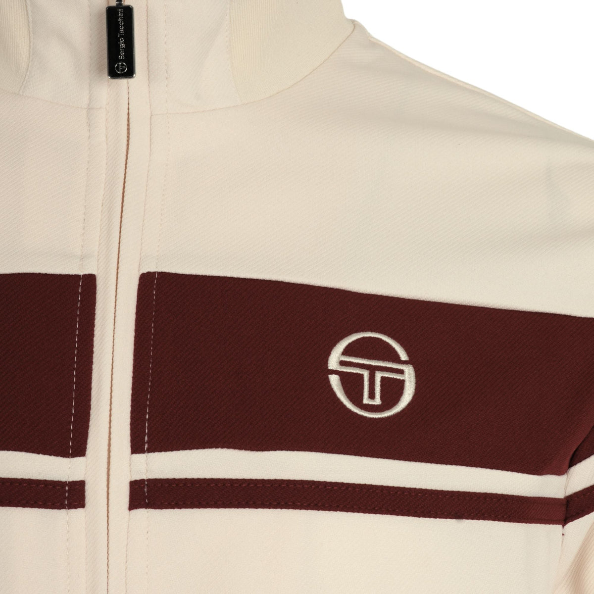Sergio Tacchini x Stuarts x Stuarts Damarindo Track Top - Buttercream/Merlot
