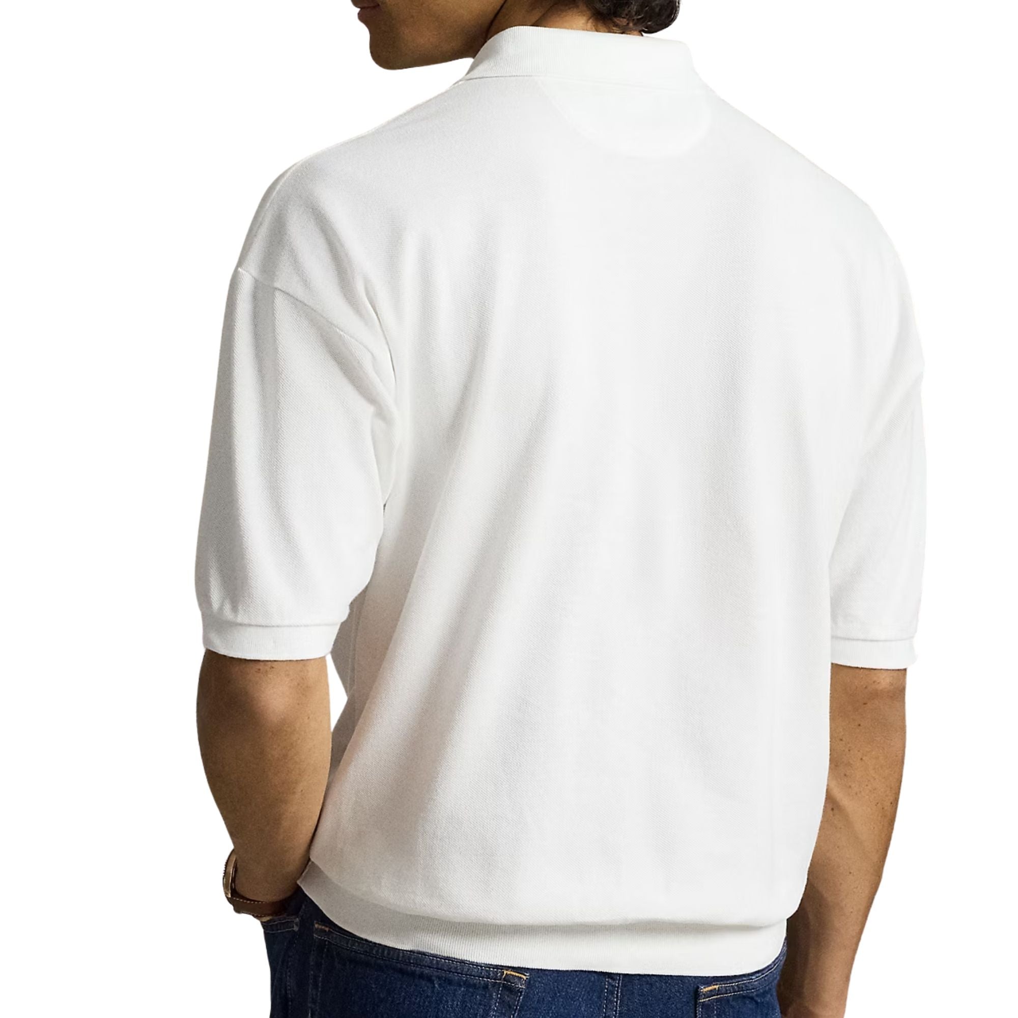 Polo Ralph Lauren Relaxed Fit Mesh Polo Shirt - White