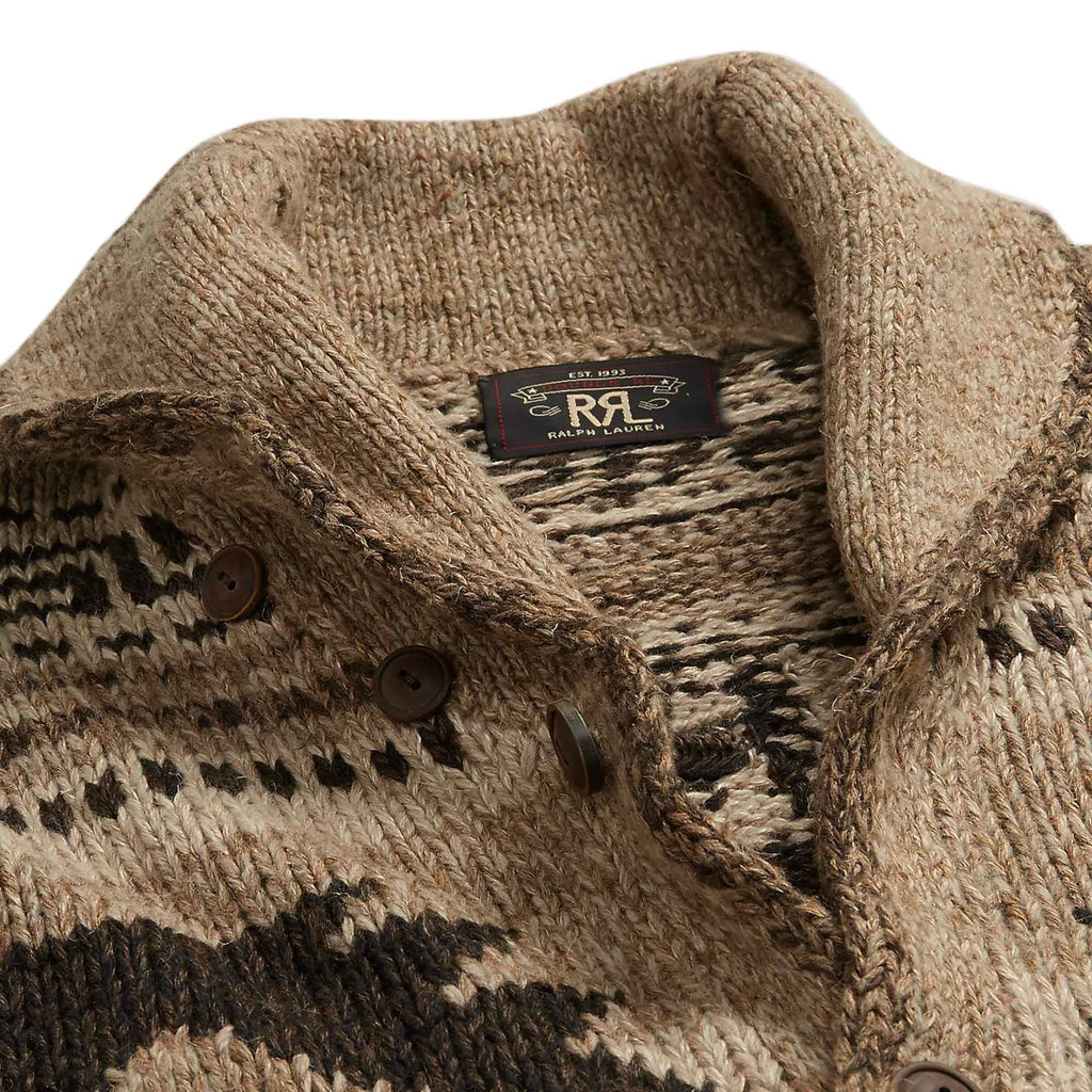 RRL by Ralph Lauren Hand-Knit Linen-Blend Cardigan - Brown