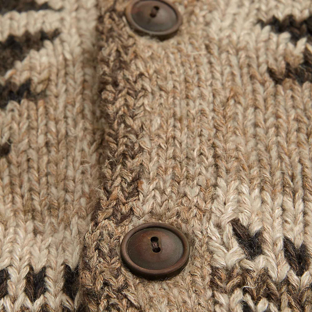RRL by Ralph Lauren Hand-Knit Linen-Blend Cardigan - Brown