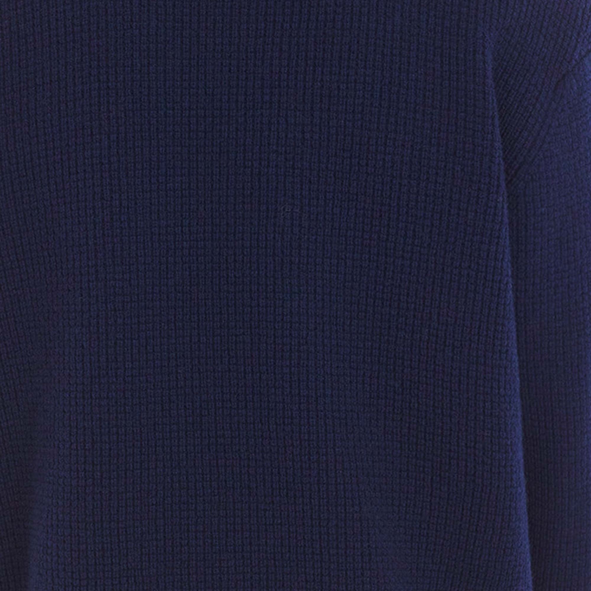 Maison Kitsune Handwriting Logo Jumper - Ink Blue