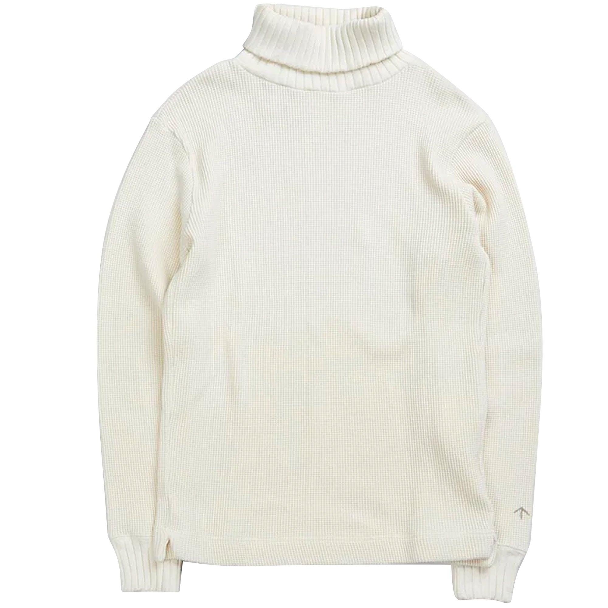 Nigel Cabourn Waffle Turtleneck - Ivory