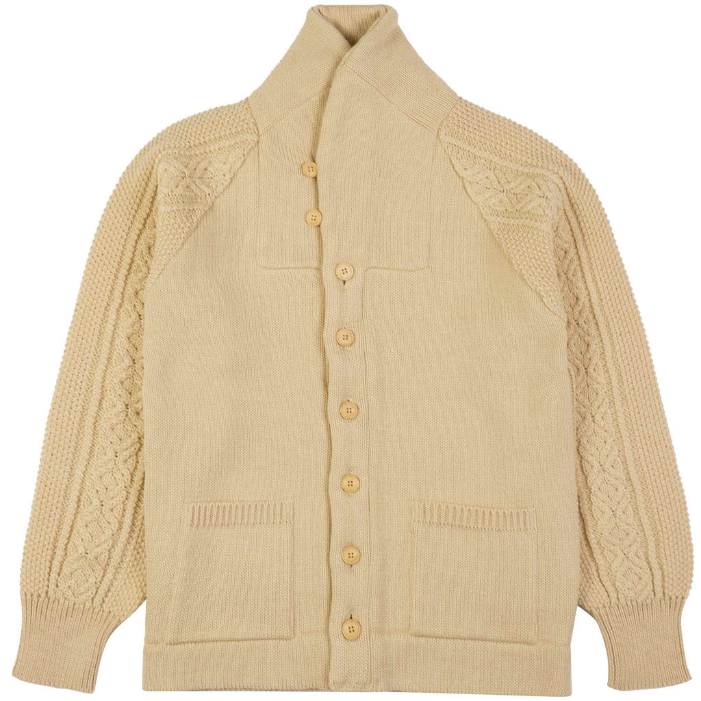 Nigel Cabourn Fisherman Cardigan - Ivory