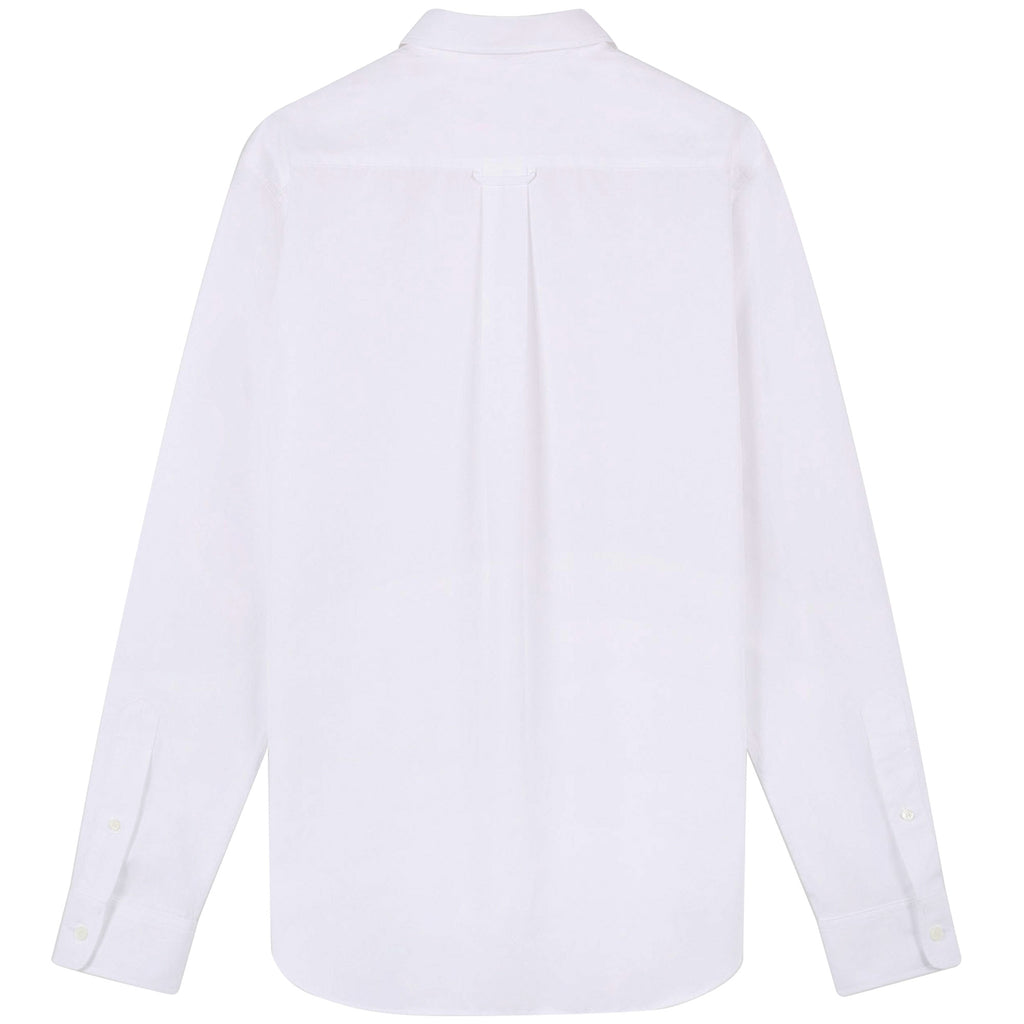 Maison Kitsune Classic Shirt with Baby Fox Head Logo - White