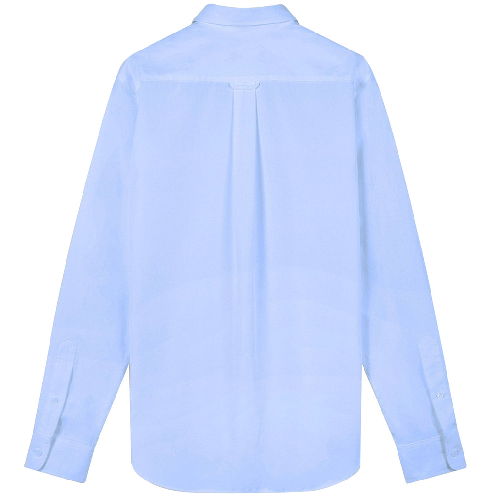 Maison Kitsune Classic Shirt with Baby Fox Head Logo - Light Blue