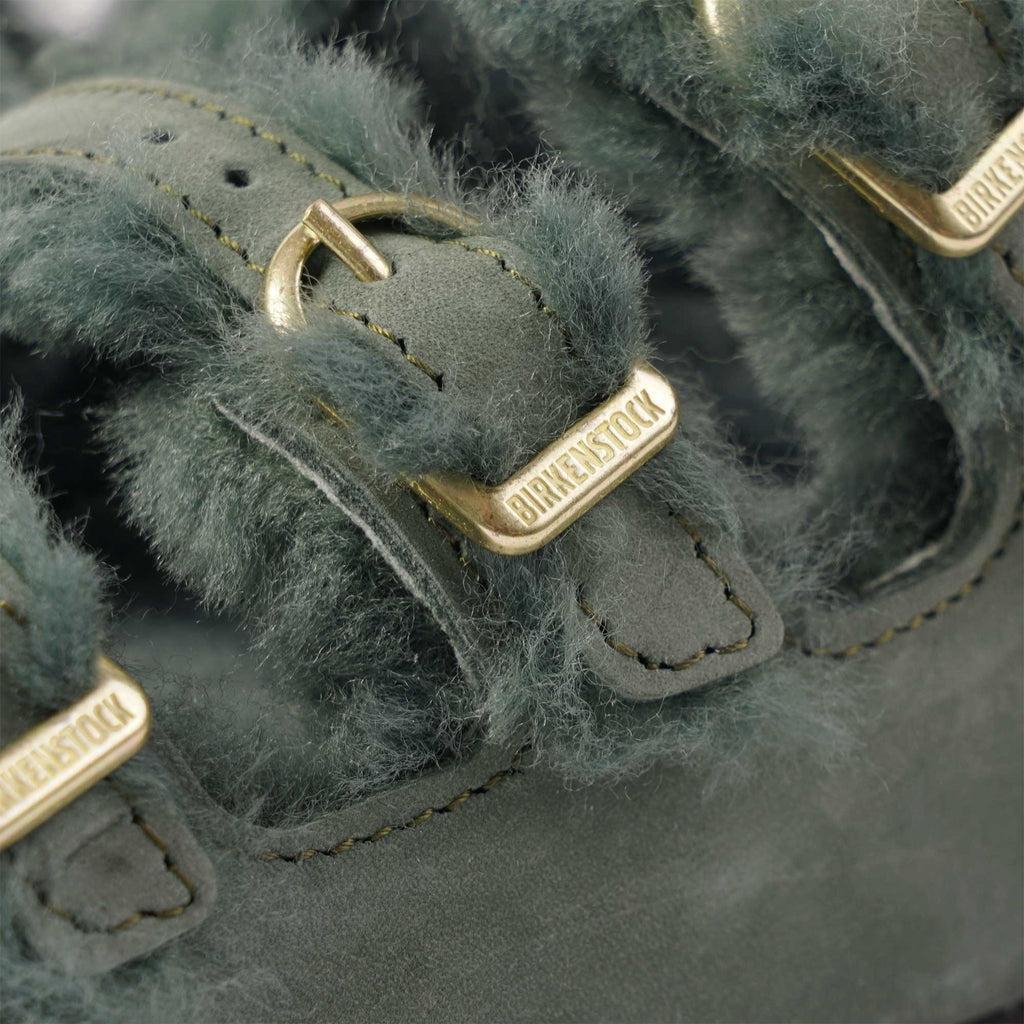 Birkenstock Womens Florida Shearling Sandals - Thyme