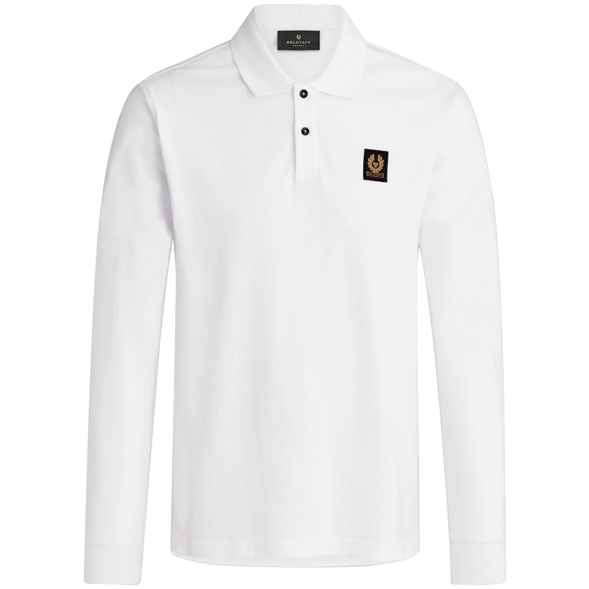 Belstaff Long Sleeve Polo Shirt - White